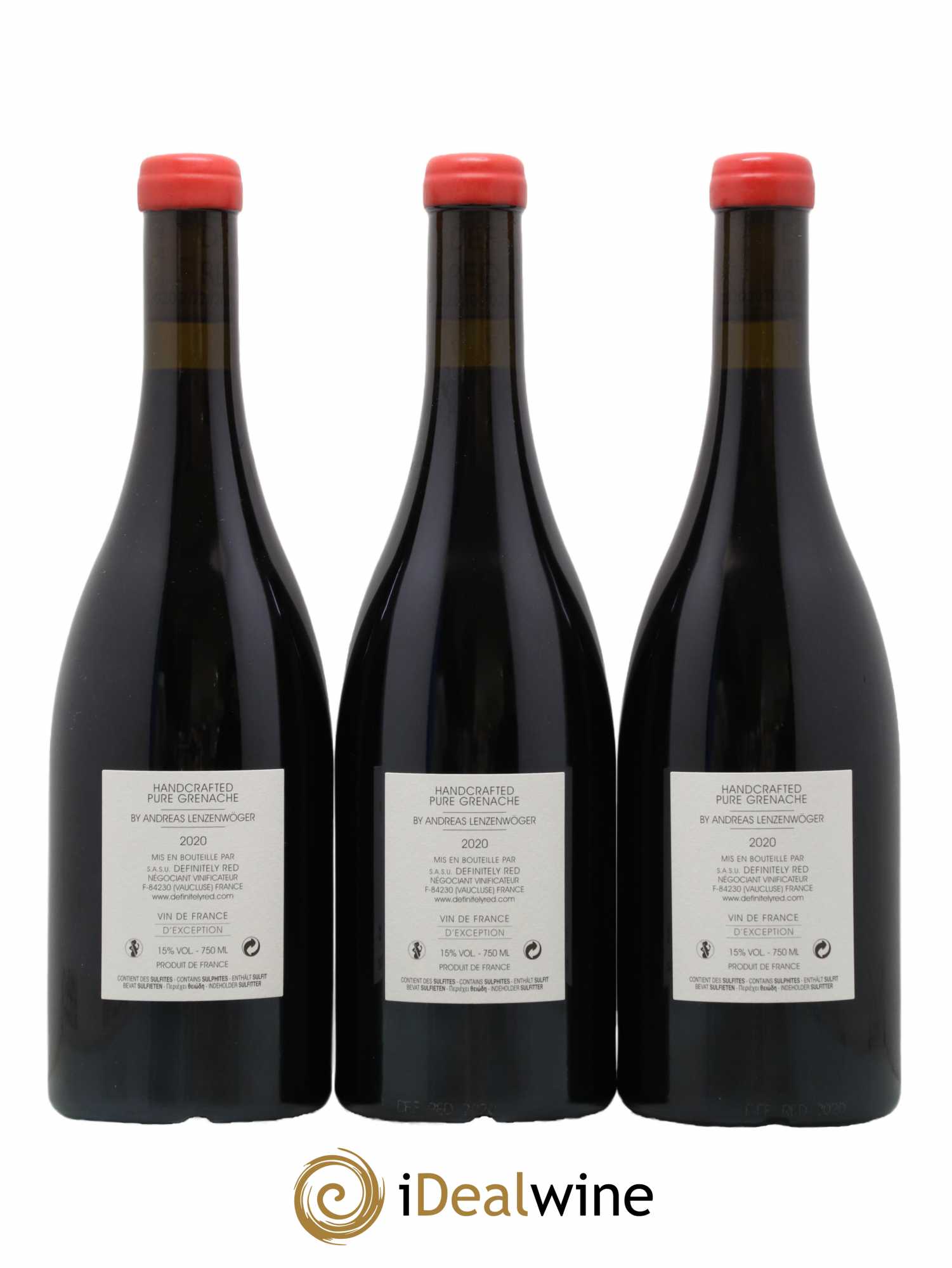 Vin de France Definitely Red 2020 - Lot de 3 bouteilles - 1