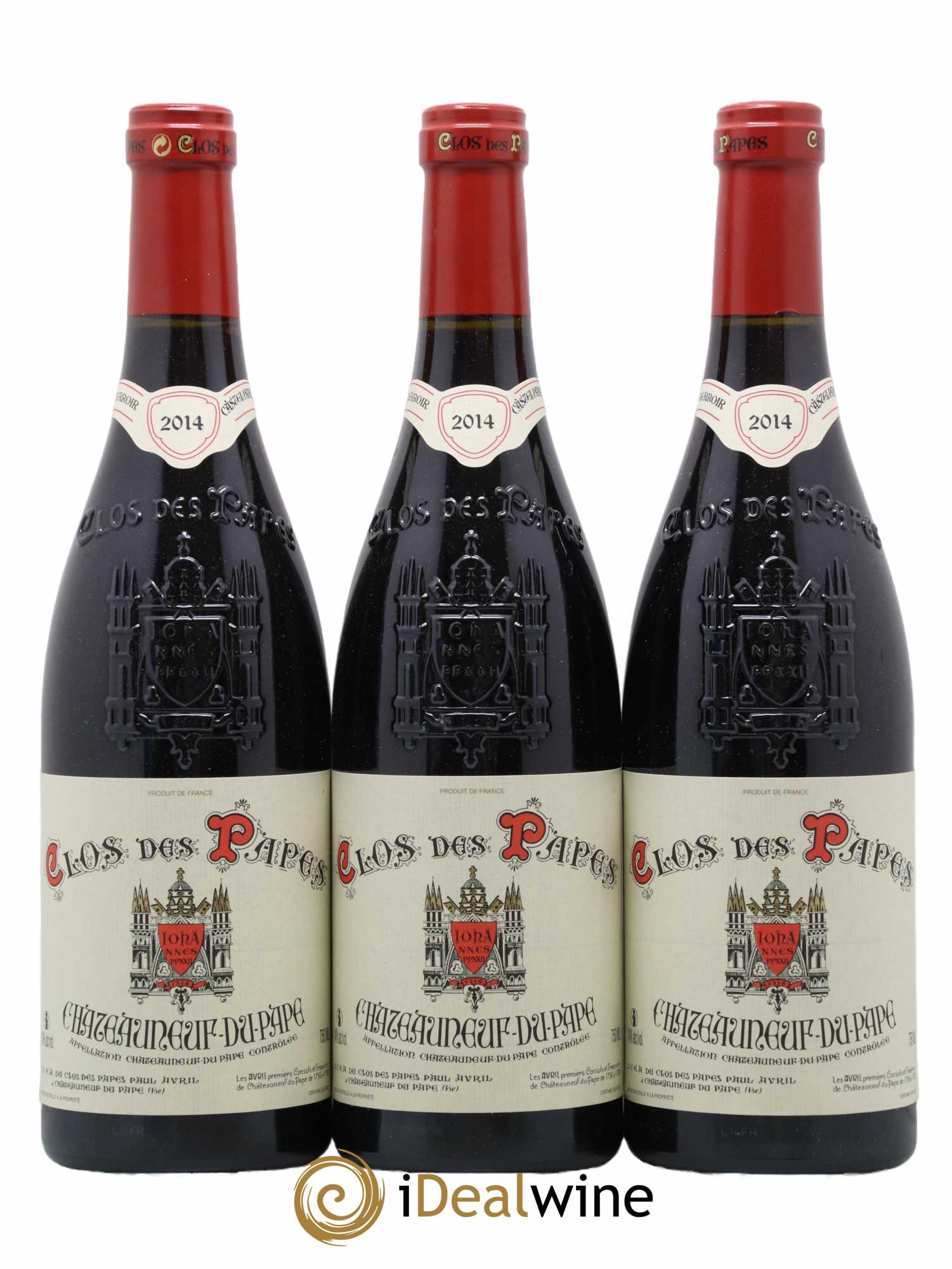 Châteauneuf-du-Pape Clos des Papes - Paul Avril 2014 - Lot de 6 bouteilles - 1