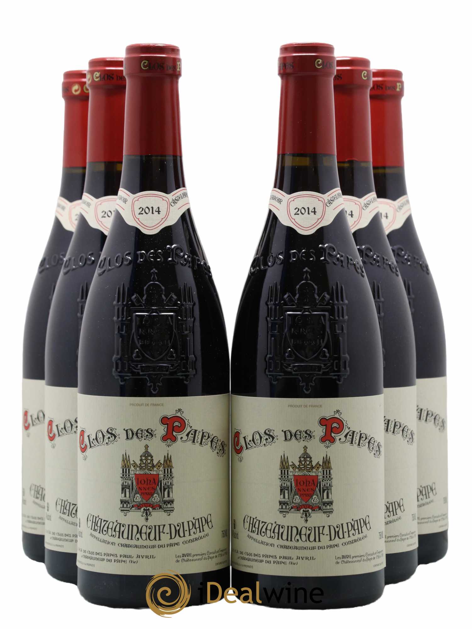 Châteauneuf-du-Pape Clos des Papes - Paul Avril 2014 - Lot de 6 bouteilles - 0
