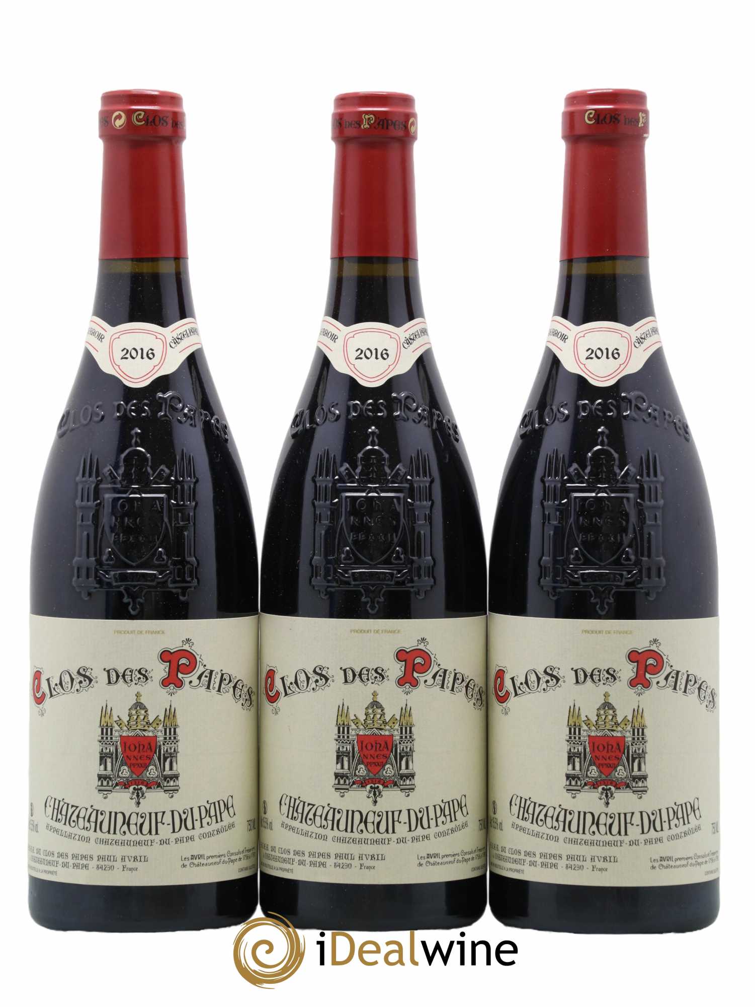 Châteauneuf-du-Pape Clos des Papes - Paul Avril 2016 - Lot de 6 bouteilles - 1