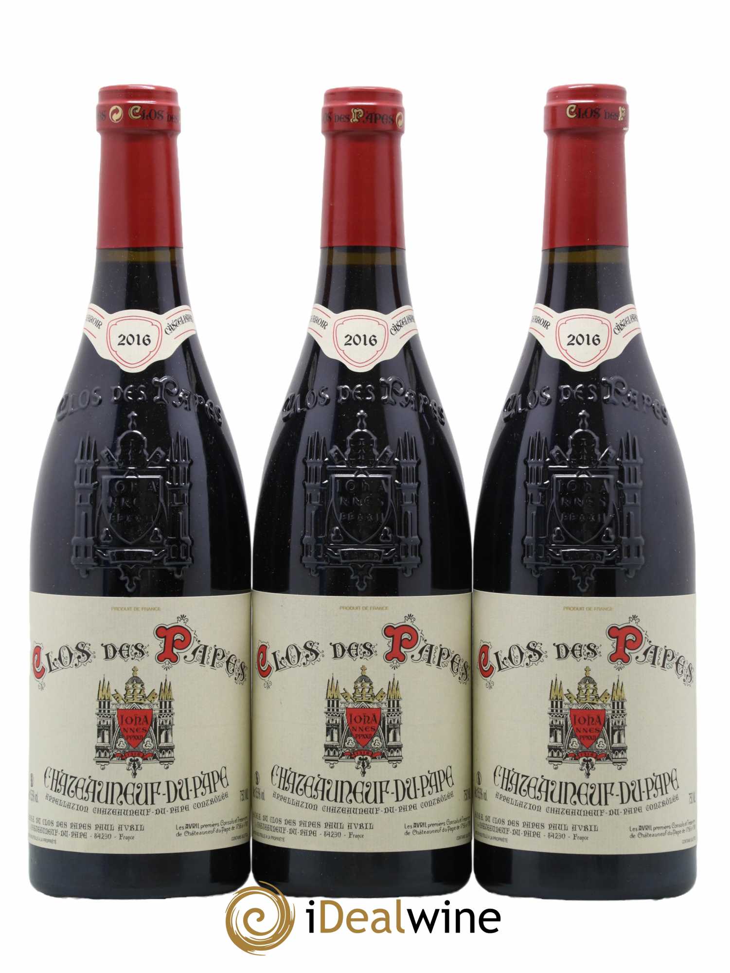 Châteauneuf-du-Pape Clos des Papes - Paul Avril 2016 - Lot de 6 bouteilles - 2