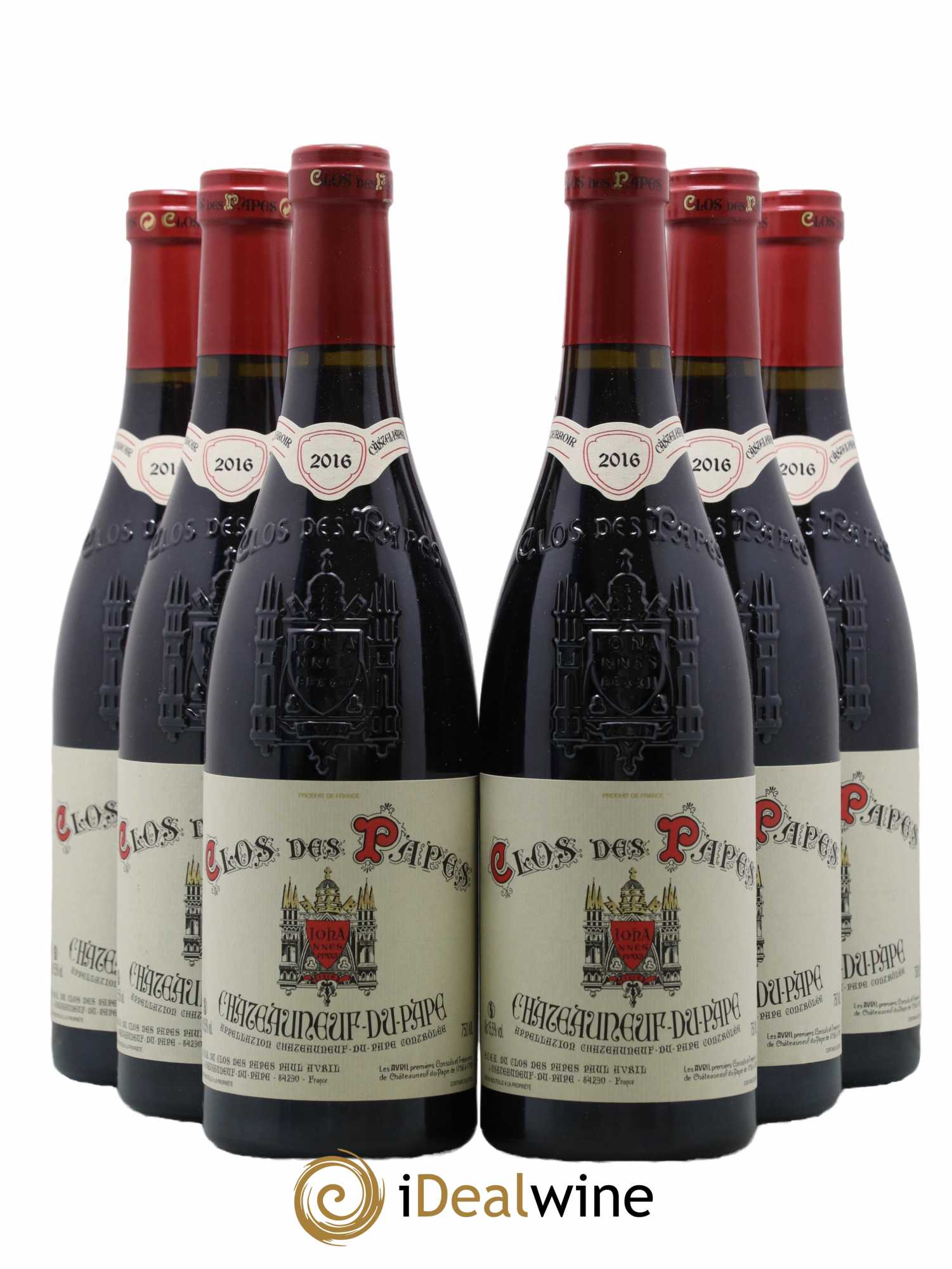 Châteauneuf-du-Pape Clos des Papes - Paul Avril 2016 - Lot de 6 bouteilles - 0