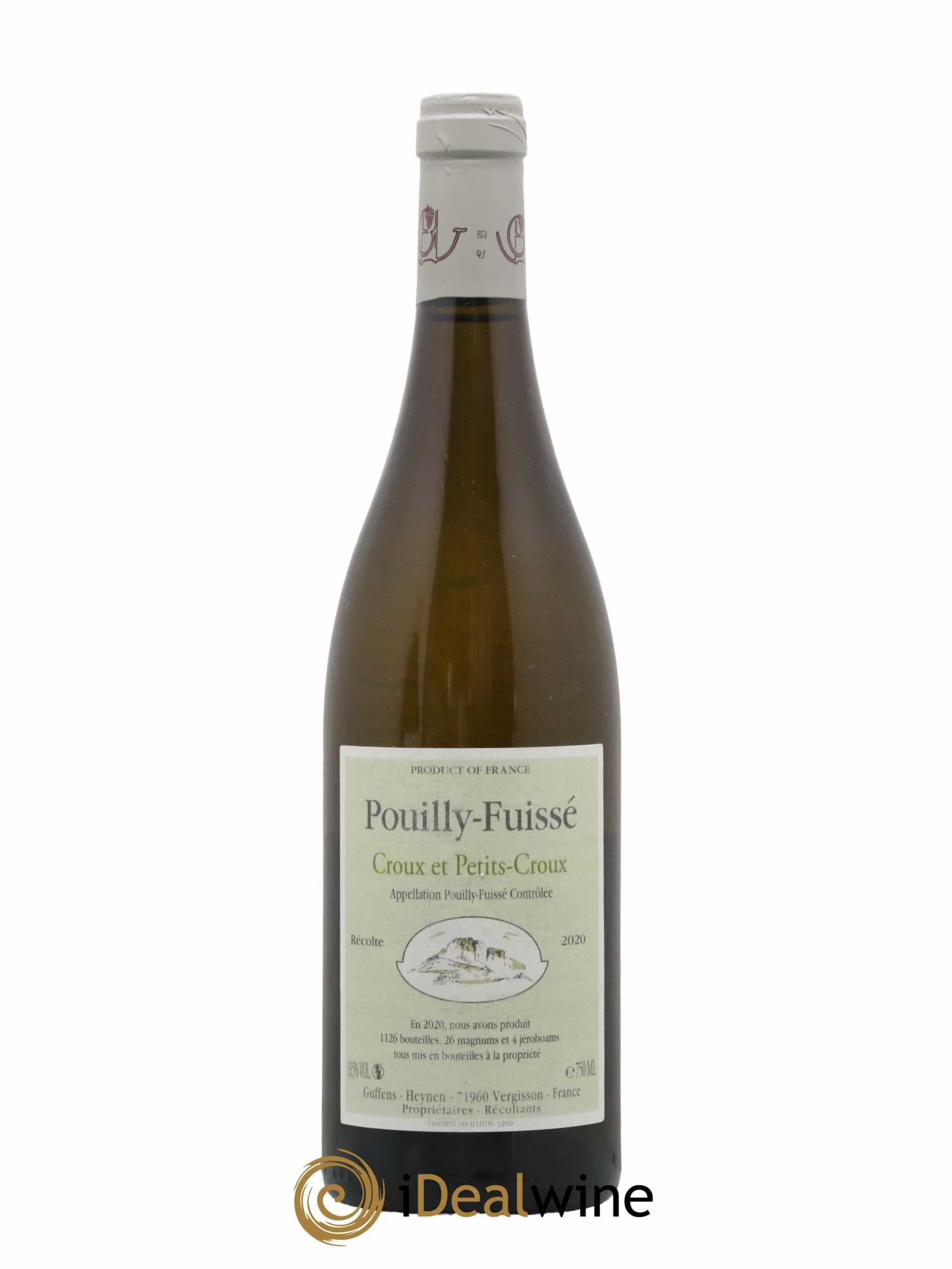 Pouilly-Fuissé Croux et Petits croux Guffens-Heynen 2020 - Lot de 1 bouteille - 0