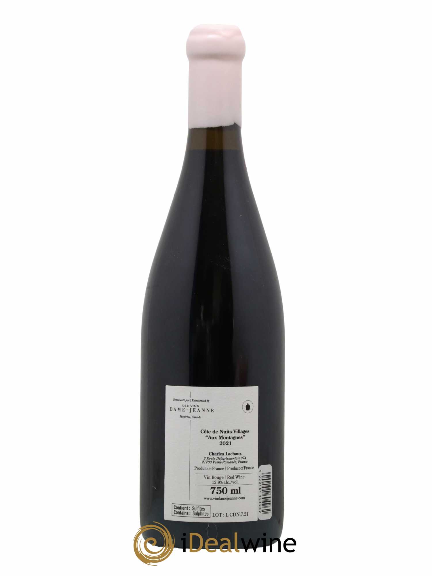 Côte de Nuits-Villages Aux Montagnes Charles Lachaux 2021 - Lot de 1 bouteille - 1