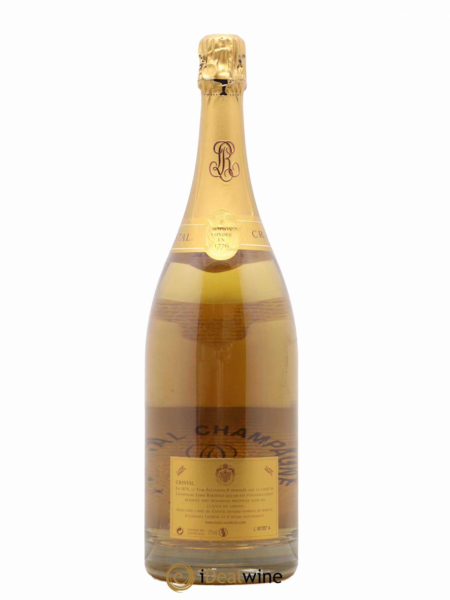 Cristal Louis Roederer Brut 2002 - Lot de 1 magnum - 1