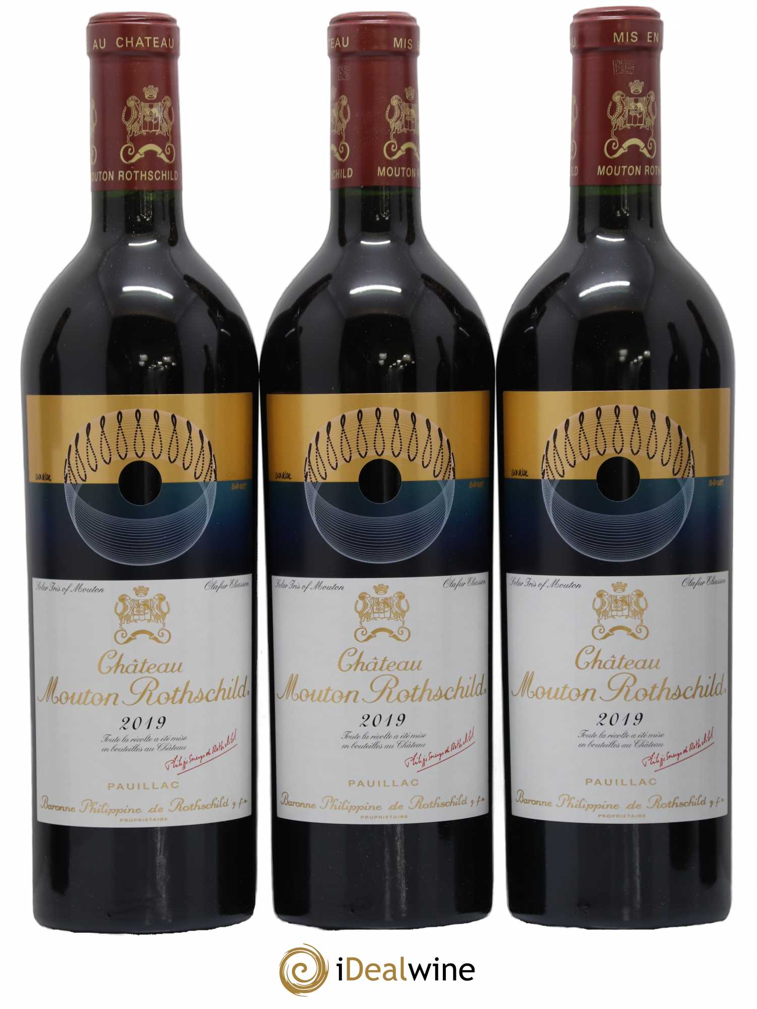 Château Mouton Rothschild 1er Grand Cru Classé 2019 - Lot de 6 bouteilles - 1