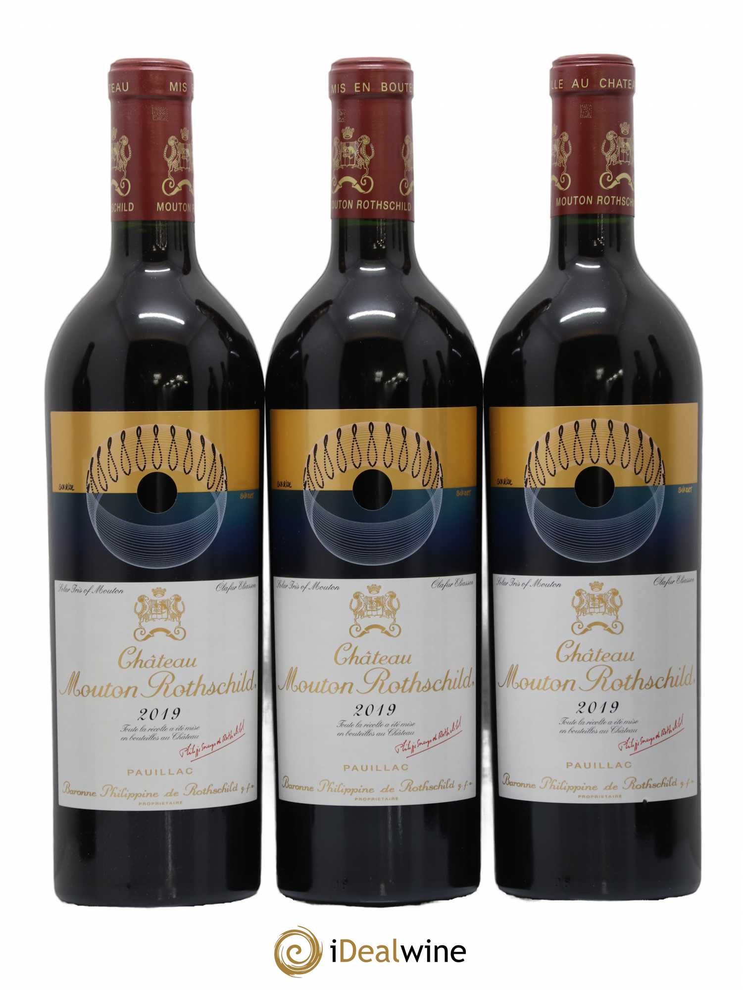 Château Mouton Rothschild 1er Grand Cru Classé 2019 - Lot de 6 bouteilles - 1