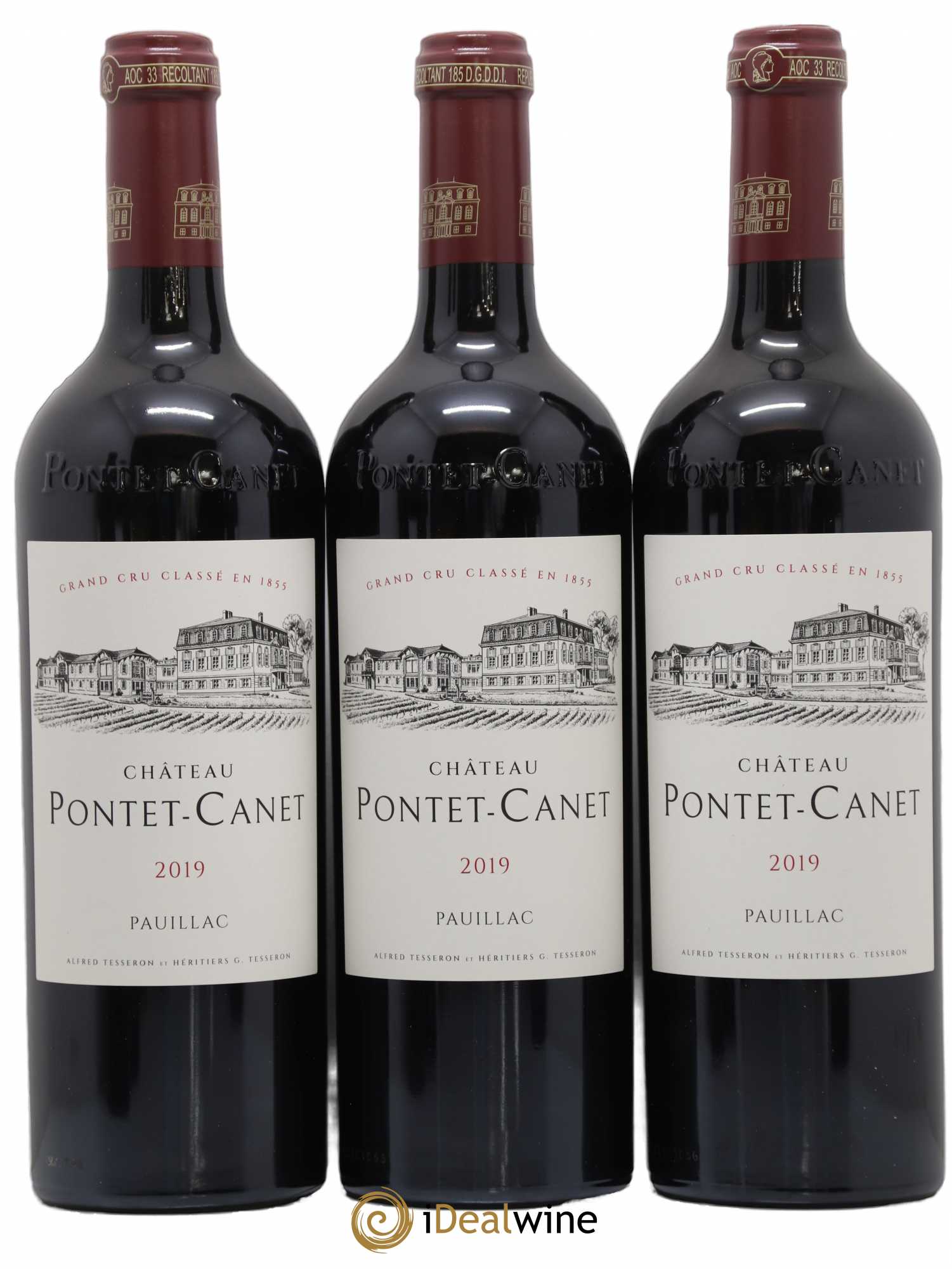 Château Pontet Canet 5ème Grand Cru Classé 2019 - Lot de 6 bouteilles - 1