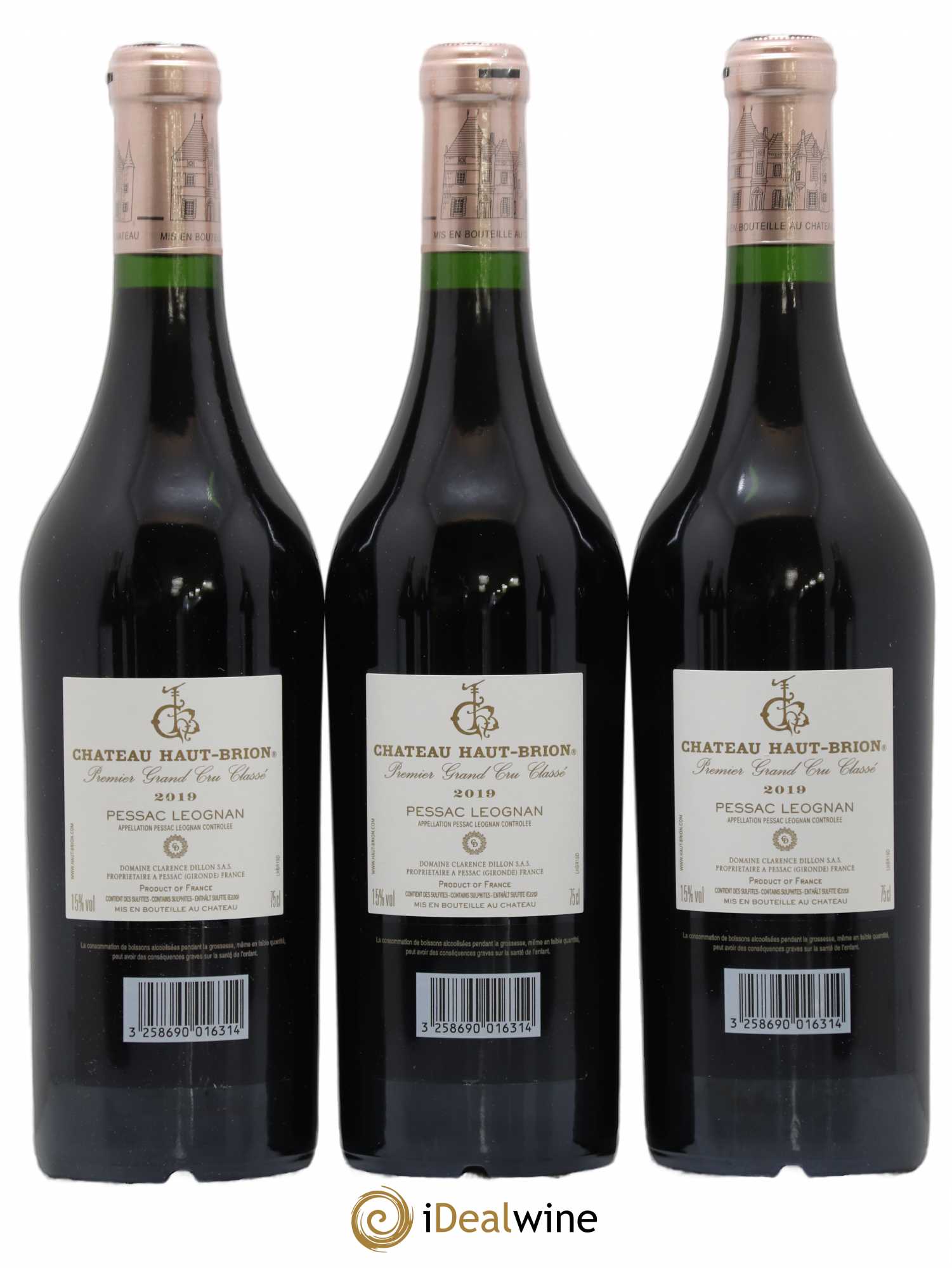 Château Haut Brion 1er Grand Cru Classé 2019 - Lot de 6 bouteilles - 2