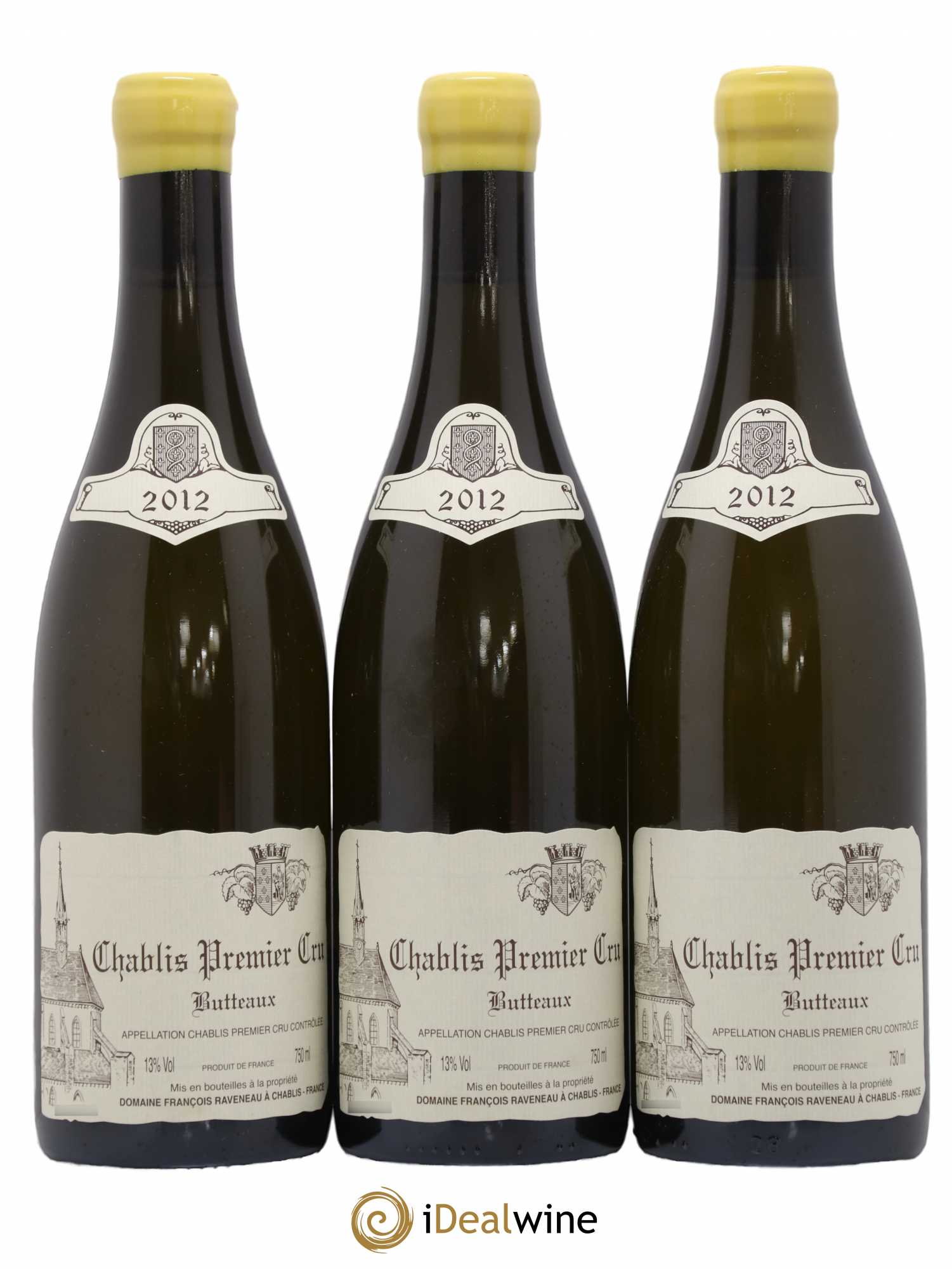 Chablis 1er Cru Butteaux Raveneau (Domaine) 2012 - Lot de 3 bouteilles - 0
