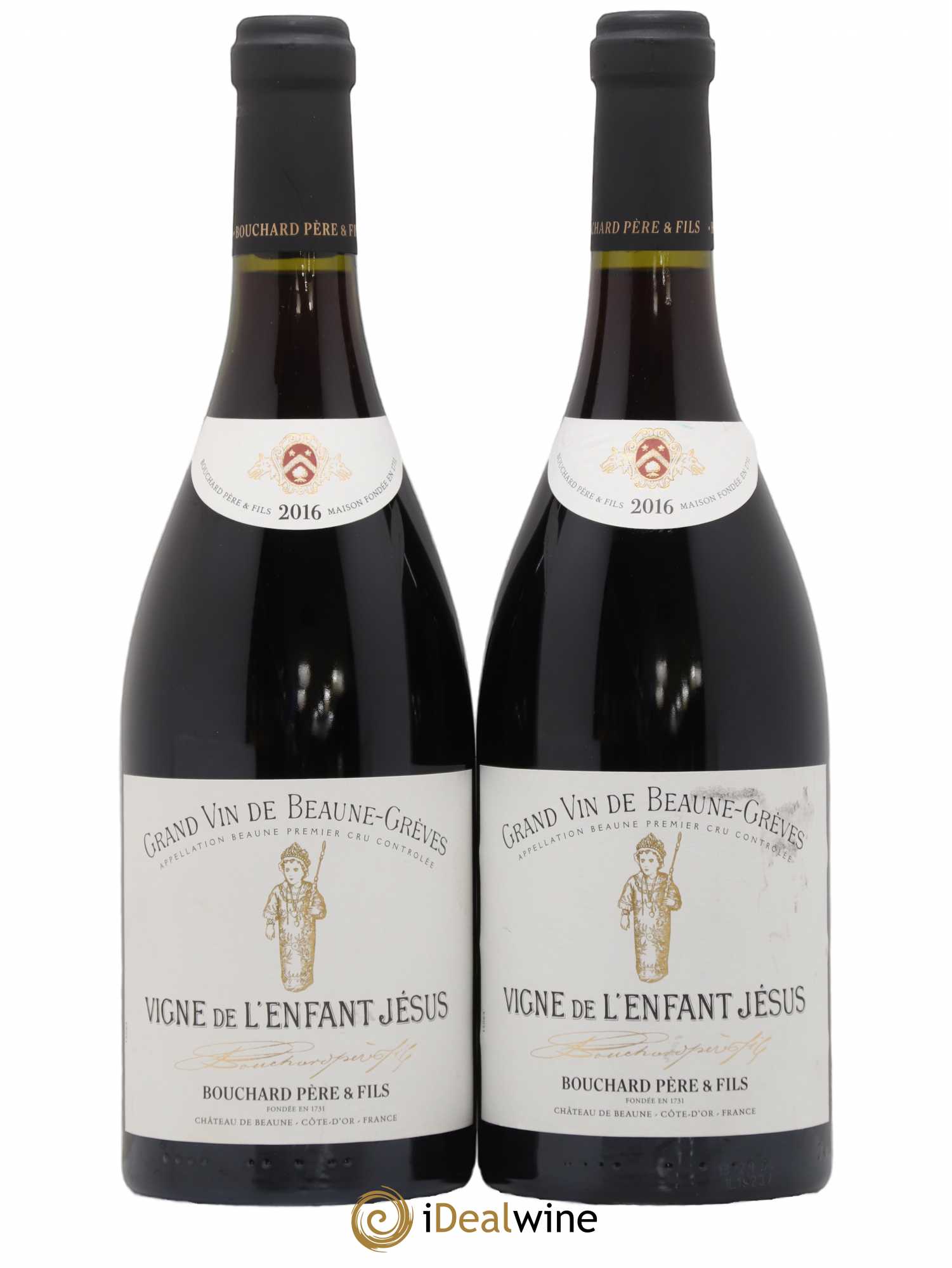 Beaune 1er Cru Grèves - Vigne de l'Enfant Jésus Bouchard Père & Fils 2016 - Lot de 2 bouteilles - 0