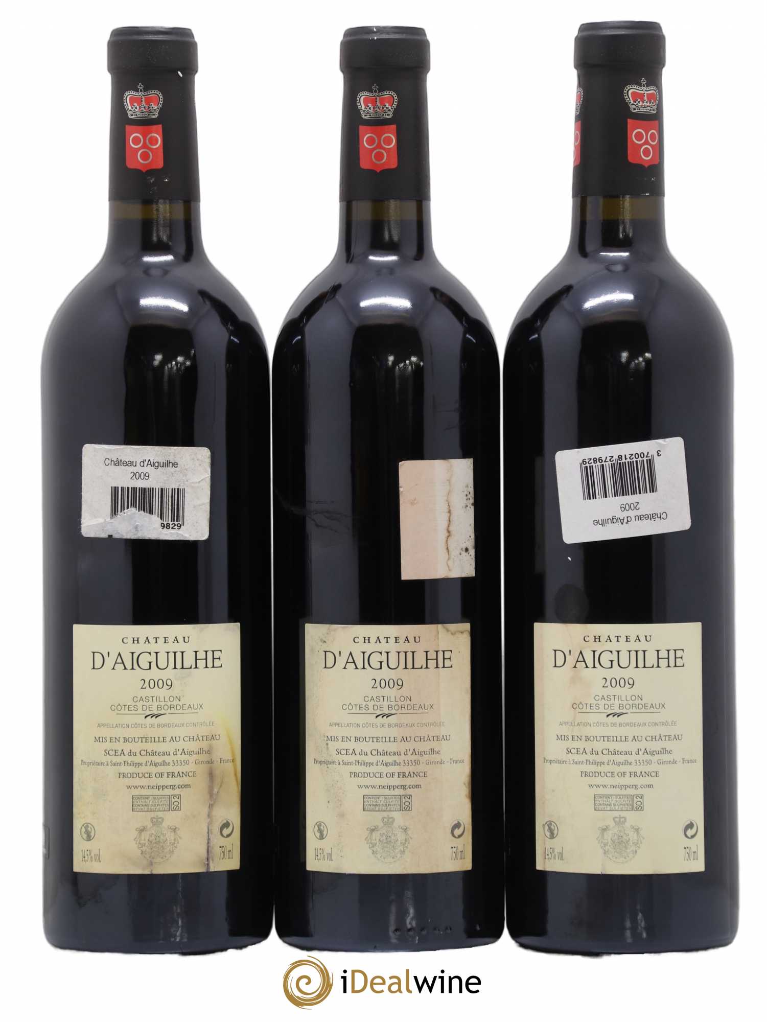 Château d' Aiguilhe 2009 - Lot de 3 bouteilles - 1