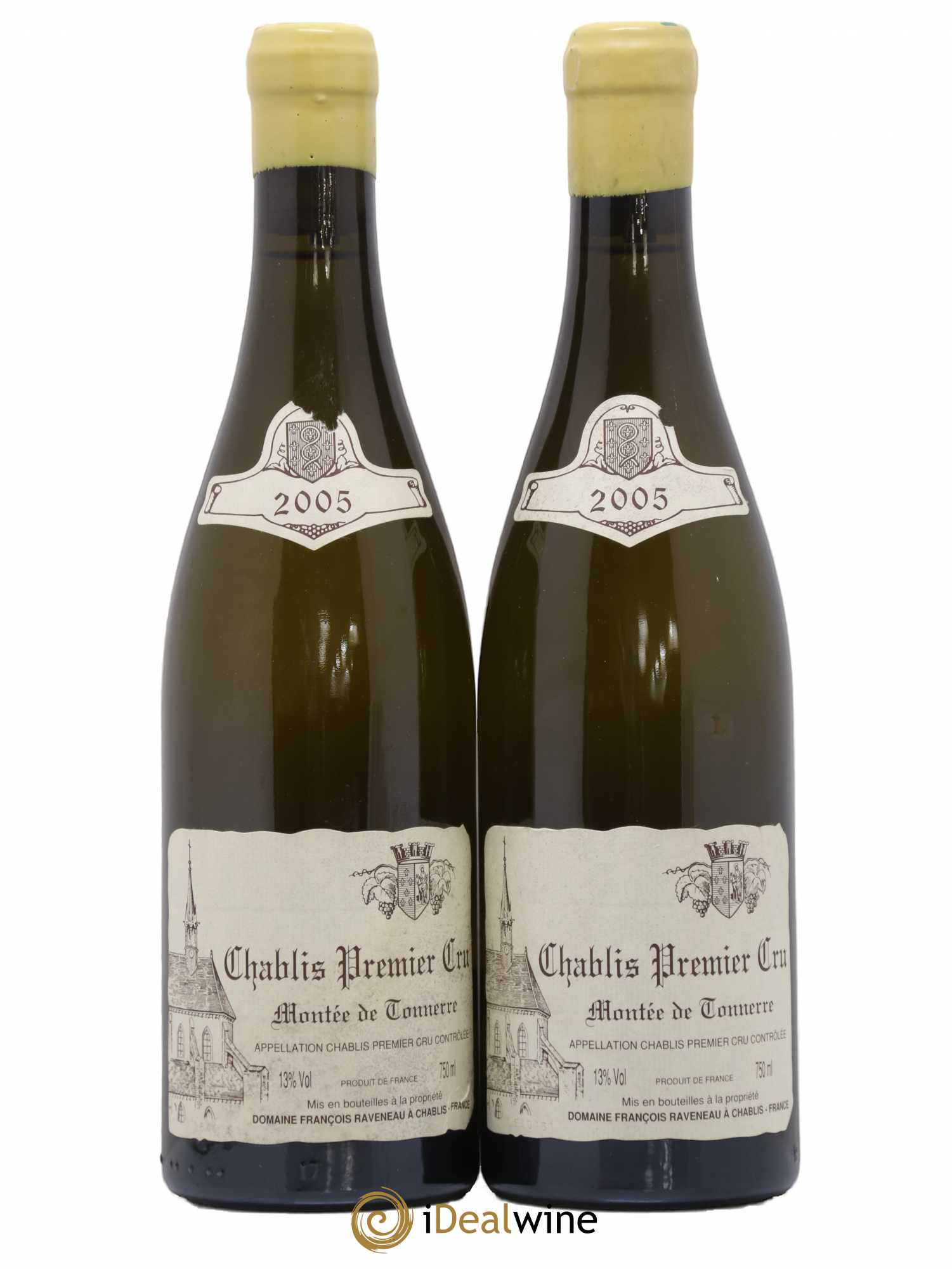 Chablis 1er Cru Montée de Tonnerre Raveneau (Domaine) 2005 - Lot de 2 bouteilles - 0
