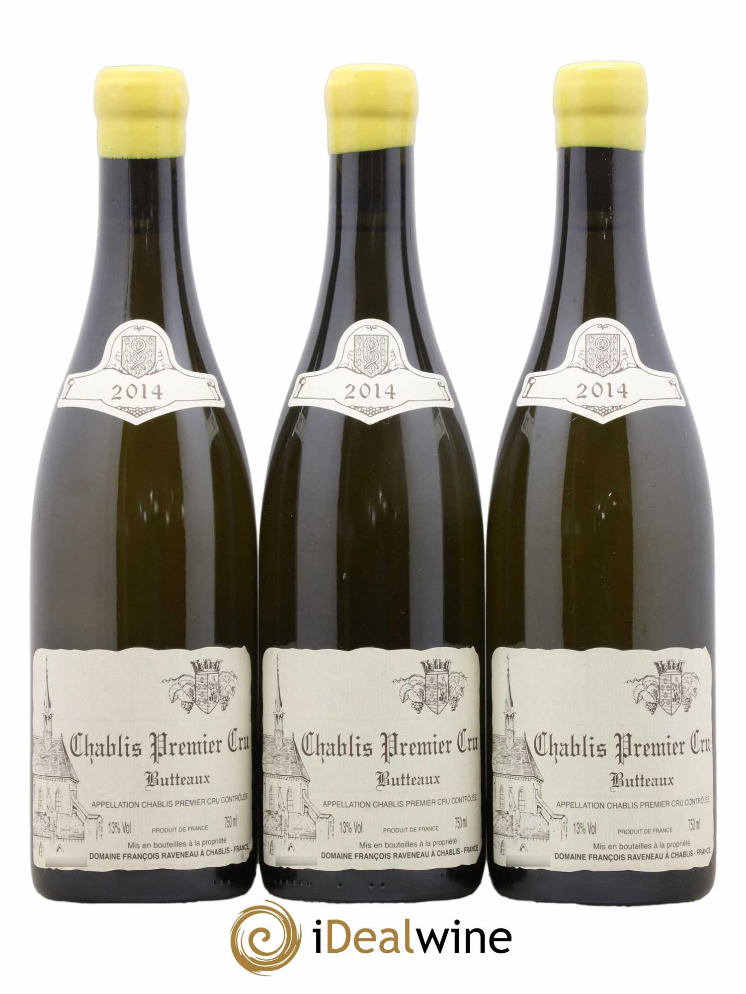 Chablis 1er Cru Butteaux Raveneau (Domaine) 2014 - Lot de 3 bouteilles - 0