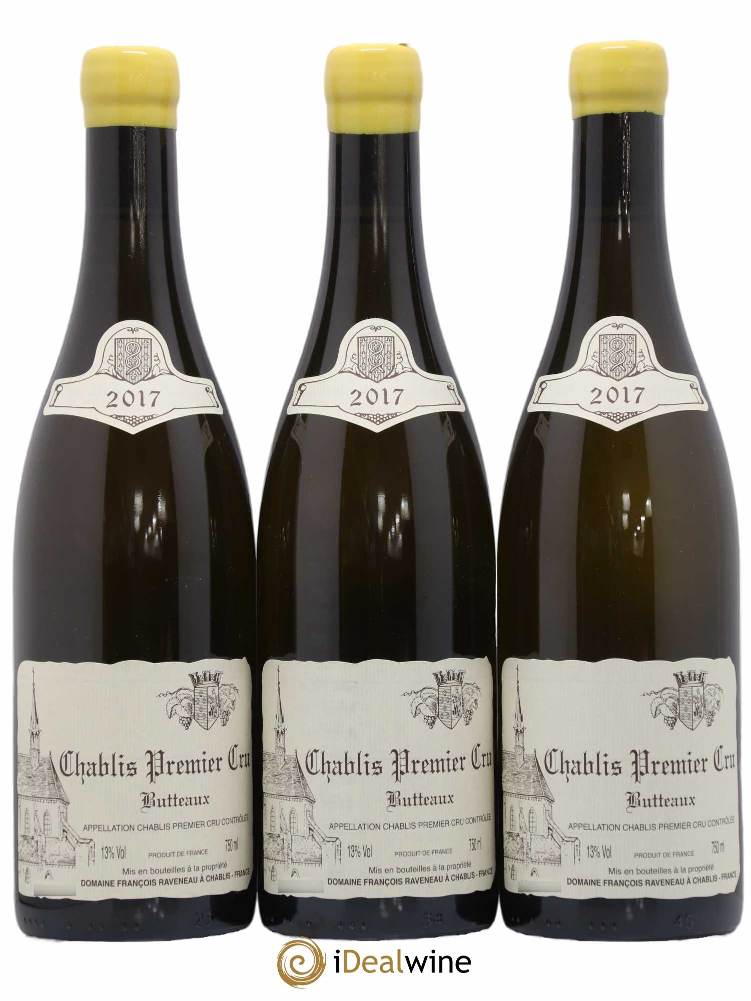 Chablis 1er Cru Butteaux Raveneau (Domaine) 2017 - Lot de 3 bouteilles - 0