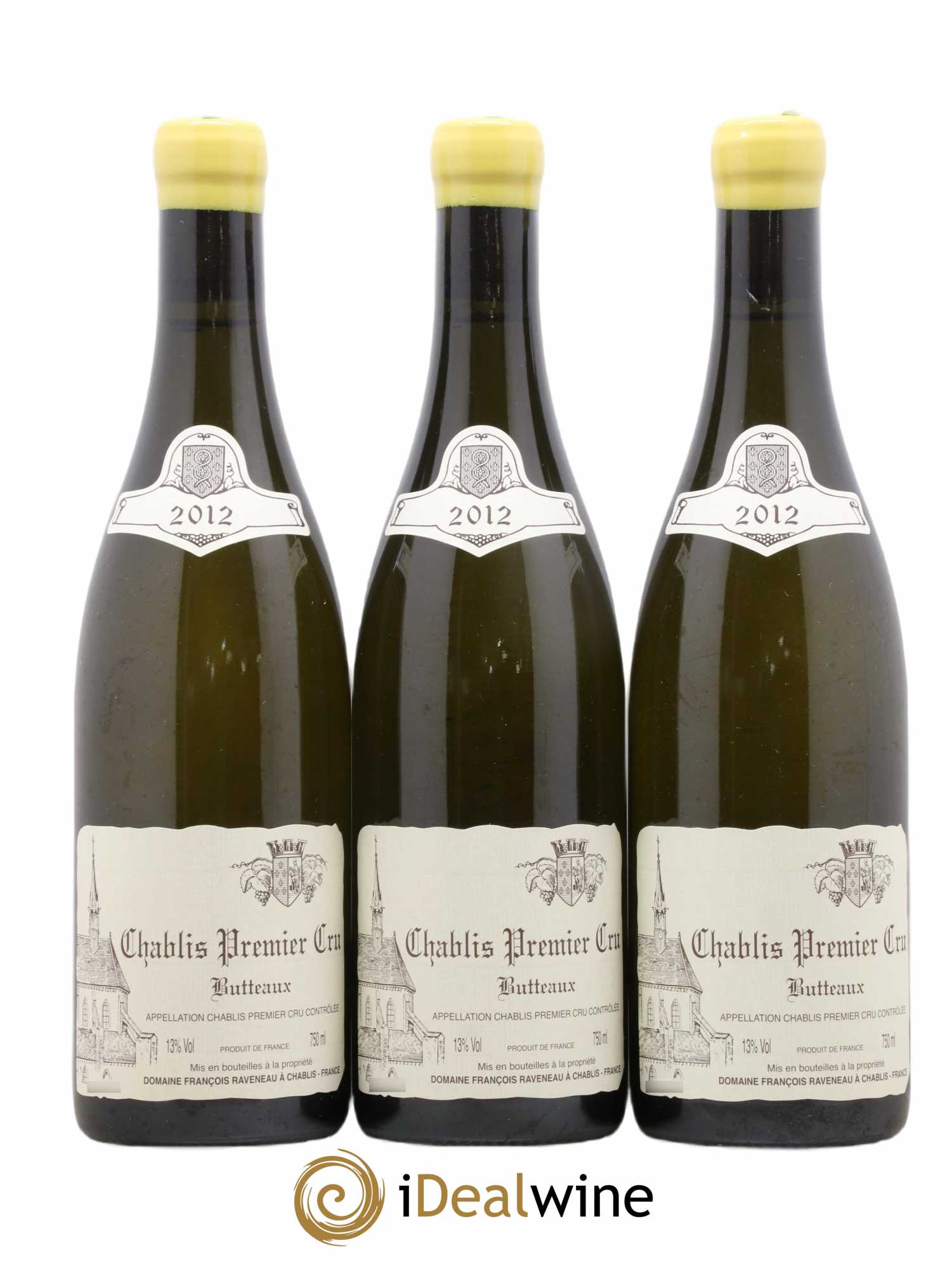 Chablis 1er Cru Butteaux Raveneau (Domaine) 2012 - Lot de 3 bouteilles - 0