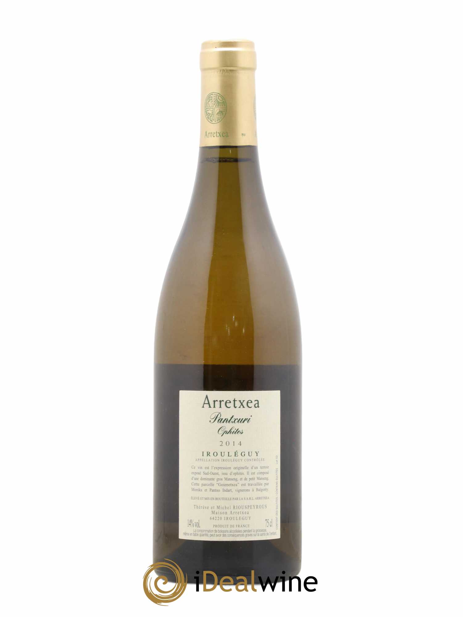 Irouléguy Terroir Ophites Arretxea (Domaine) Orphites 2014 - Lotto di 1 bottiglia - 1
