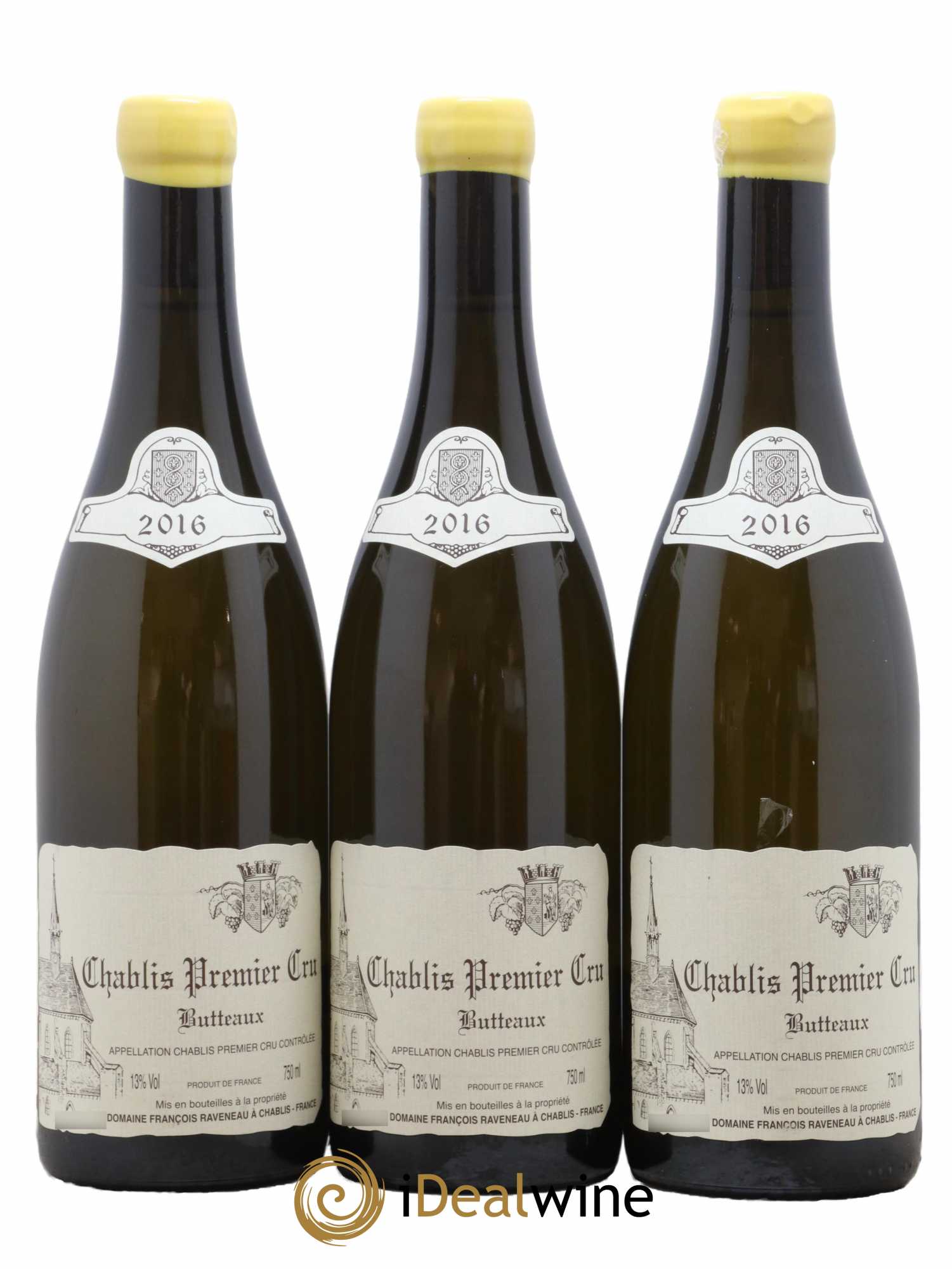 Chablis 1er Cru Butteaux Raveneau (Domaine) 2016 - Posten von 3 Flaschen - 0