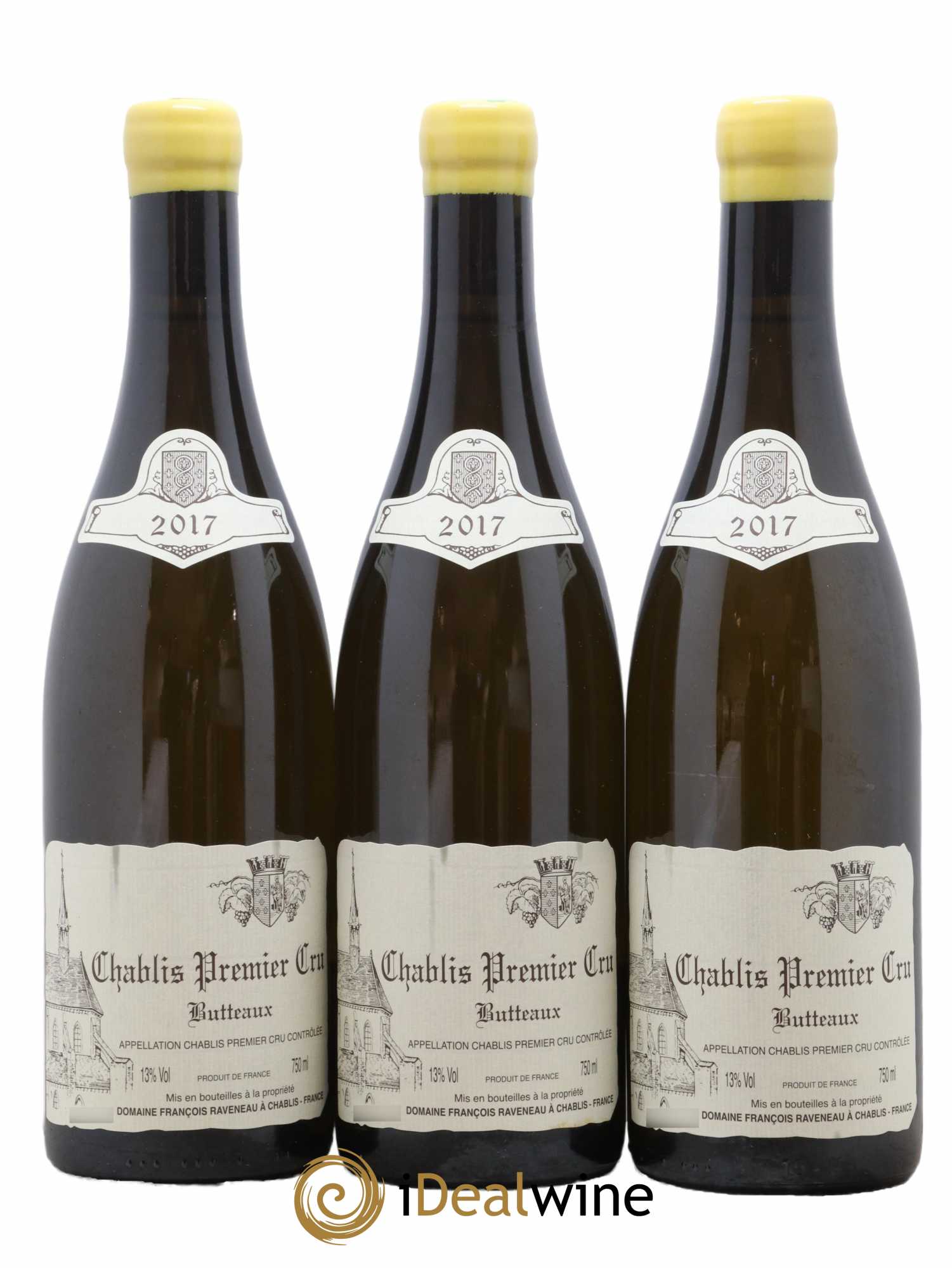 Chablis 1er Cru Butteaux Raveneau (Domaine) 2017 - Lot de 3 bouteilles - 0