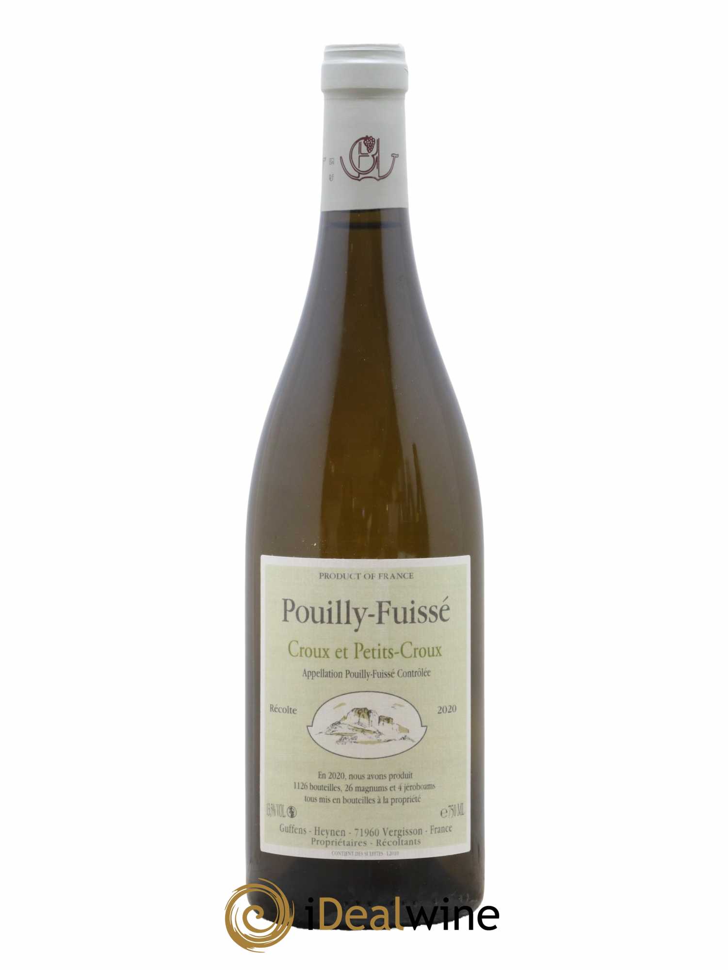 Pouilly-Fuissé Croux et Petits croux Guffens-Heynen 2020 - Lot de 1 bouteille - 0