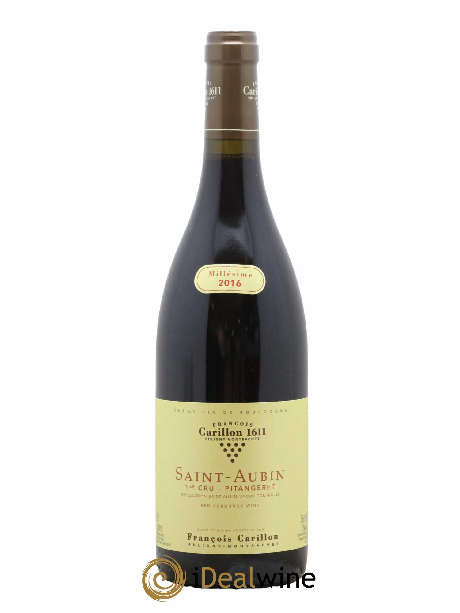 Saint-Aubin 1er Cru Les Pitangerets Jacques Carillon (Domaine) 2016 - Lot de 1 bouteille - 0