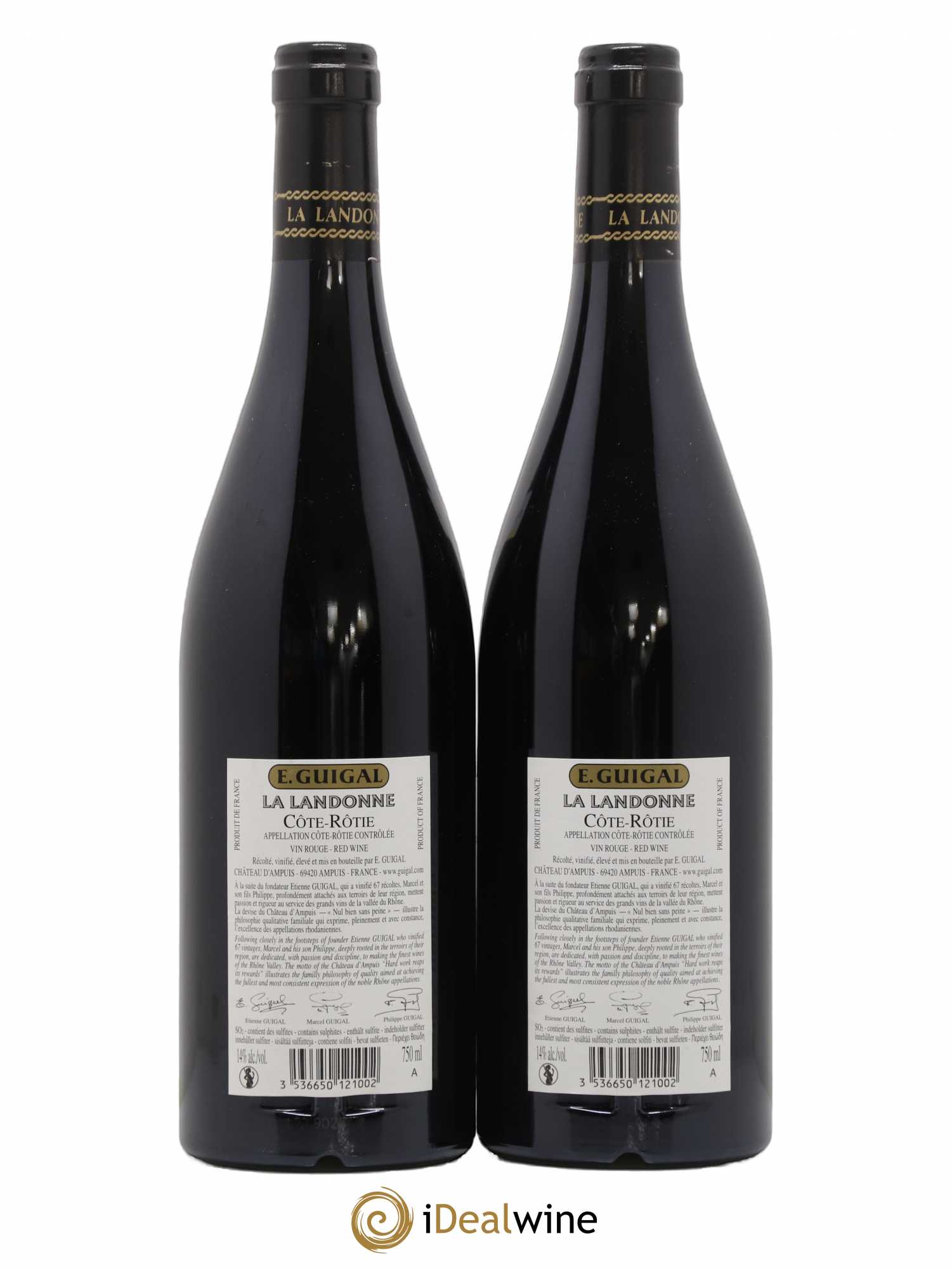 Côte-Rôtie La Landonne Guigal 2015 - Lot de 2 bouteilles - 1