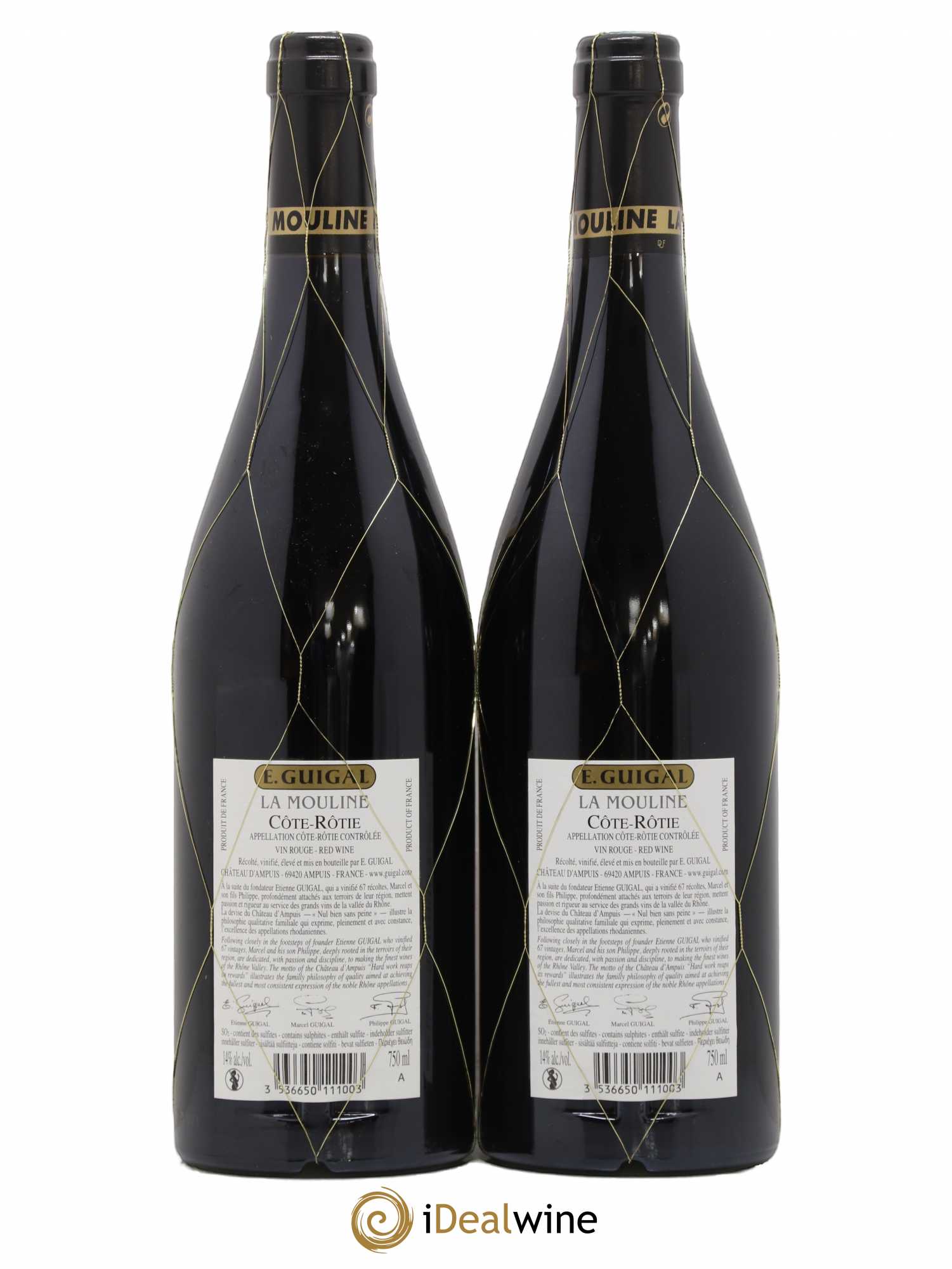 Côte-Rôtie La Mouline Guigal 2015 - Lot de 2 bouteilles - 1