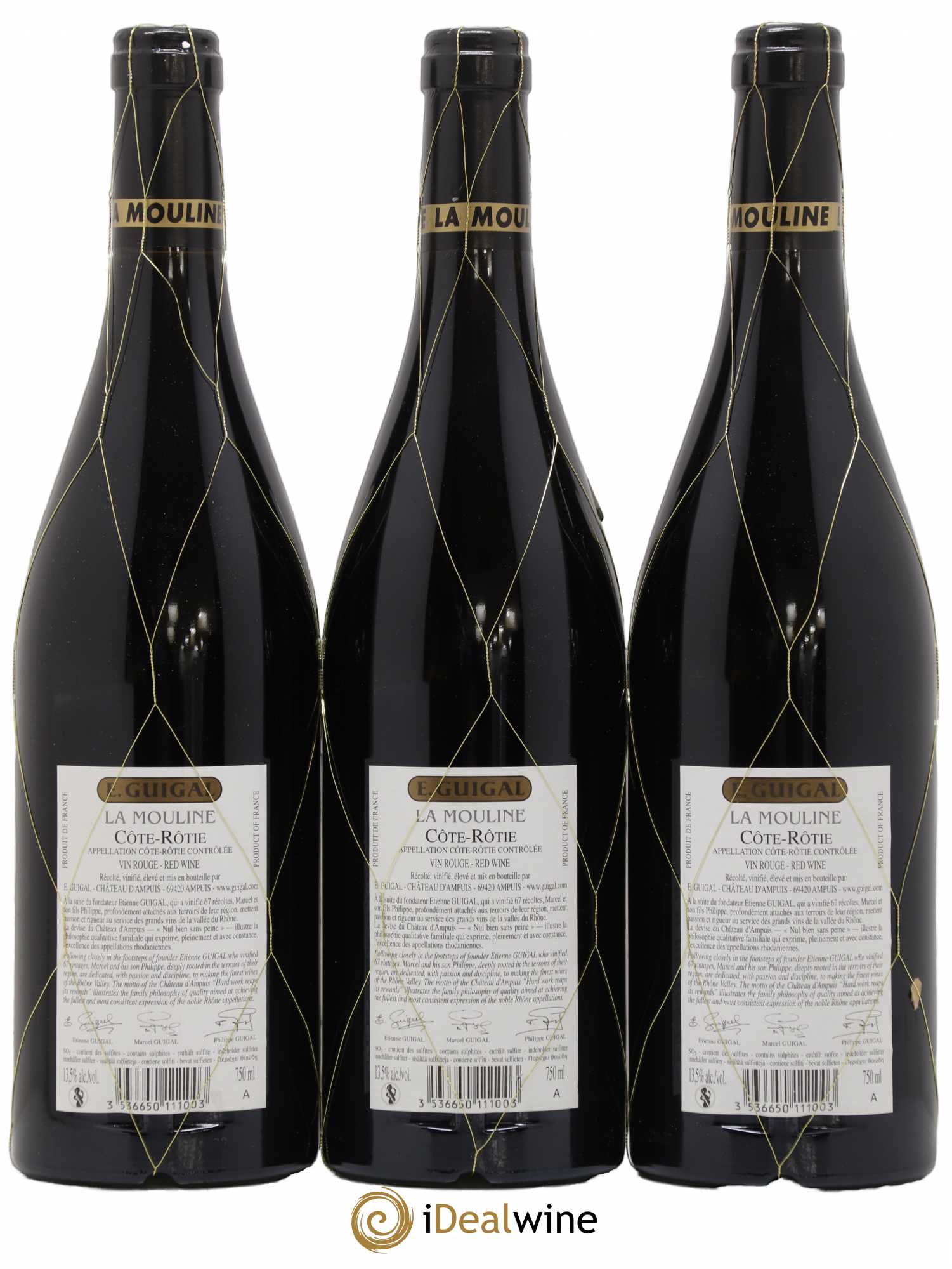 Côte-Rôtie La Mouline Guigal 2016 - Lot de 3 bouteilles - 1