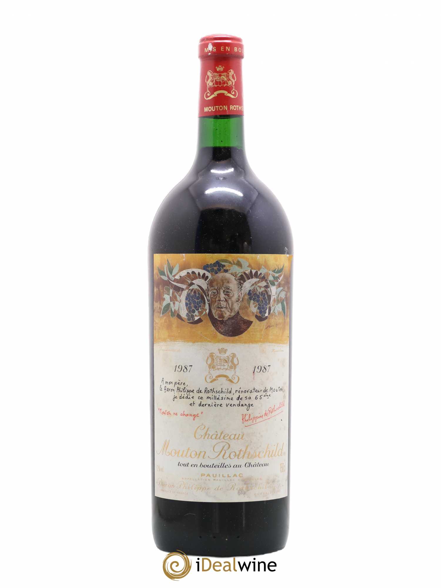 Château Mouton Rothschild 1er Grand Cru Classé 1987 - Lot de 1 magnum - 0