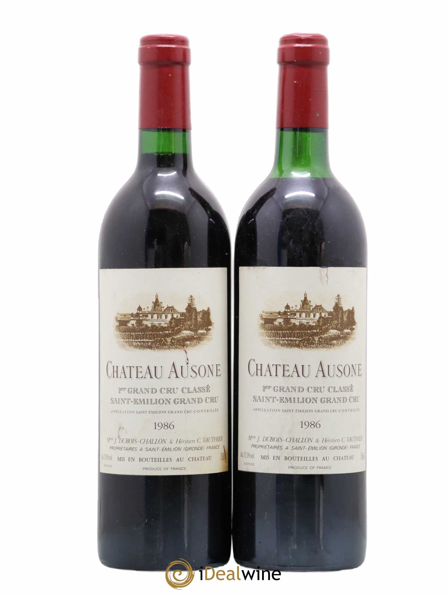 Château Ausone 1er Grand Cru Classé A 1986 - Lot de 2 bouteilles - 0