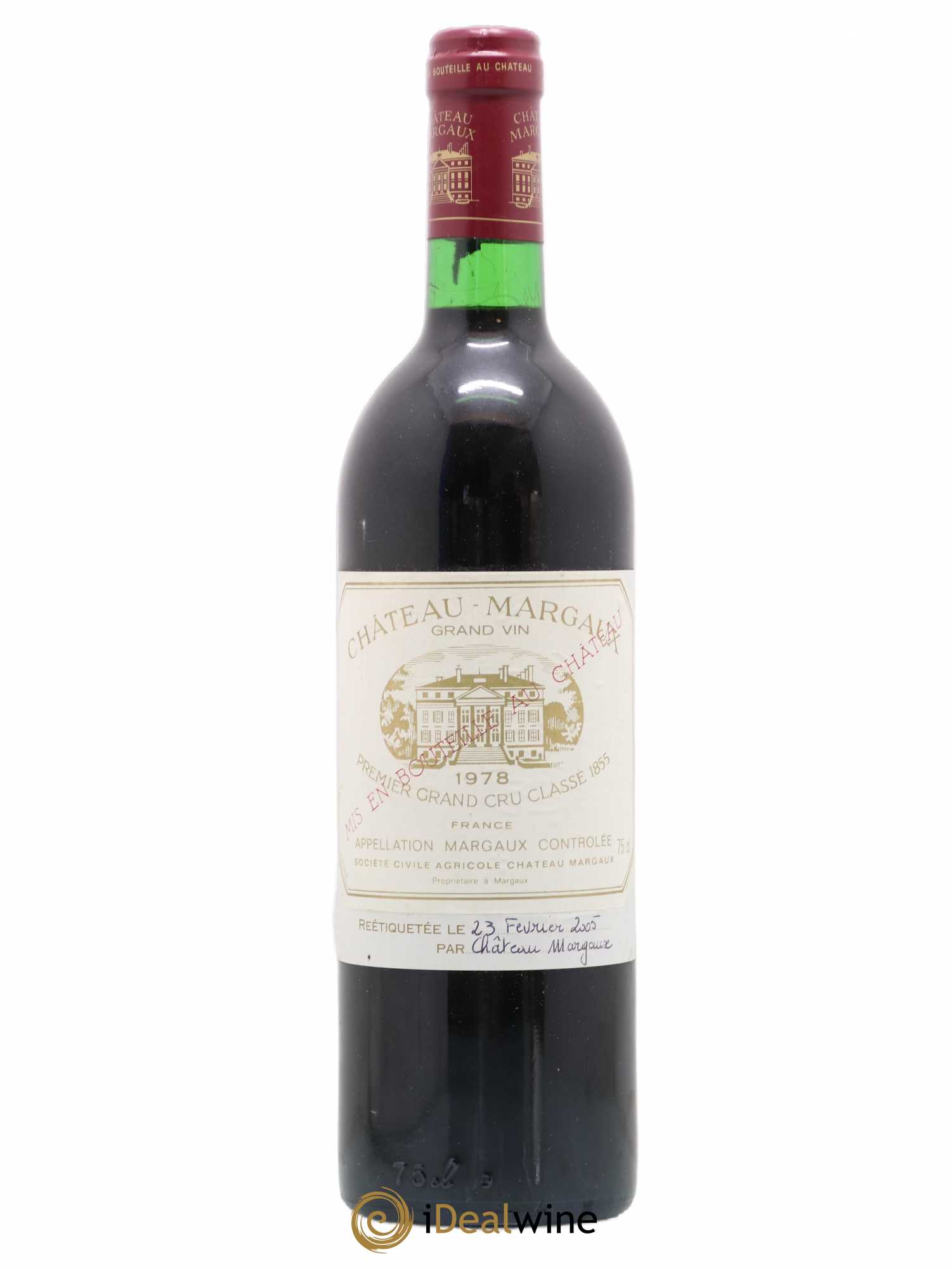 Château Margaux 1er Grand Cru Classé 1978 - Lot de 1 bouteille - 0