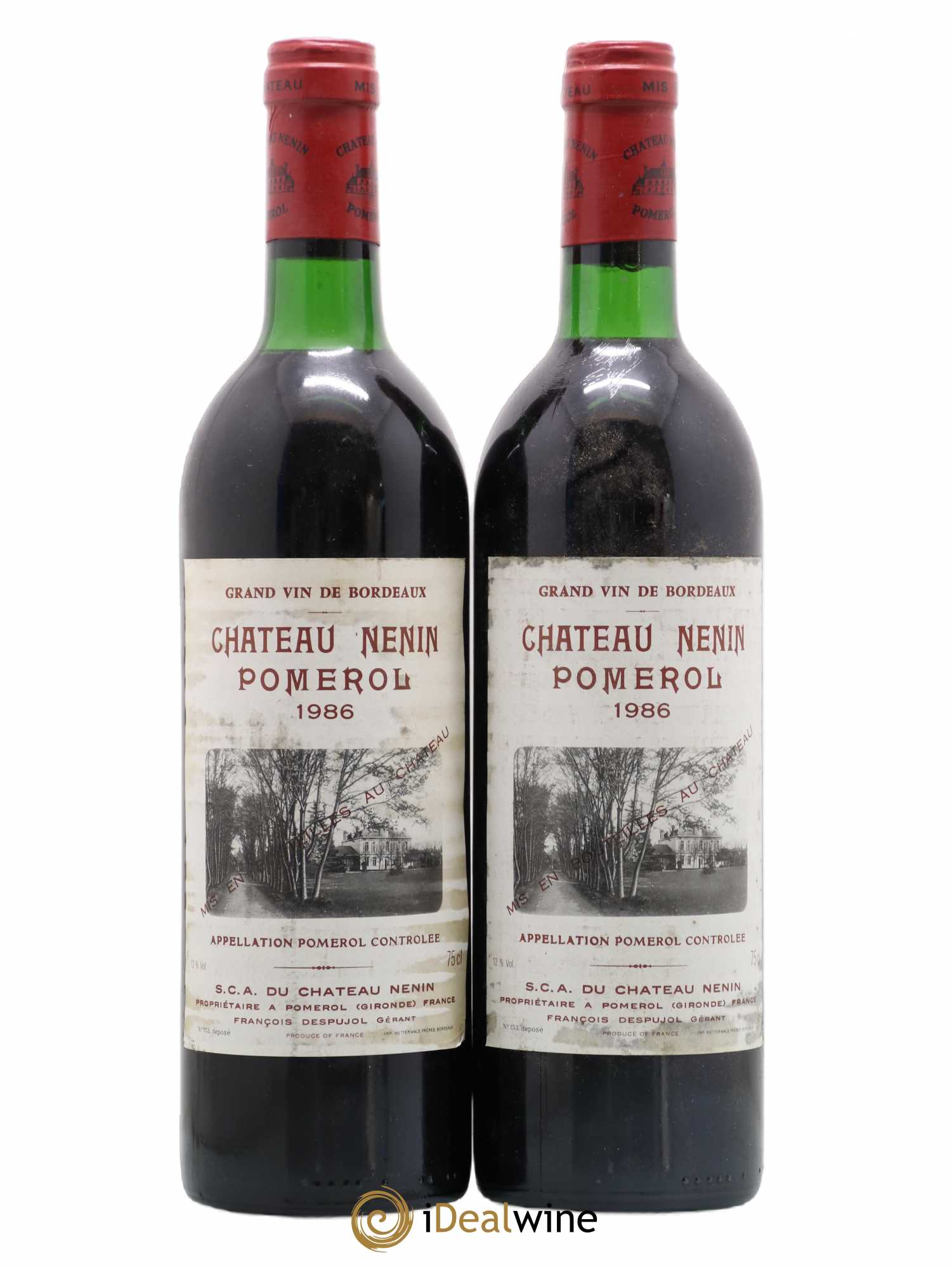 Château Nenin 1986 - Lot de 2 bouteilles - 0
