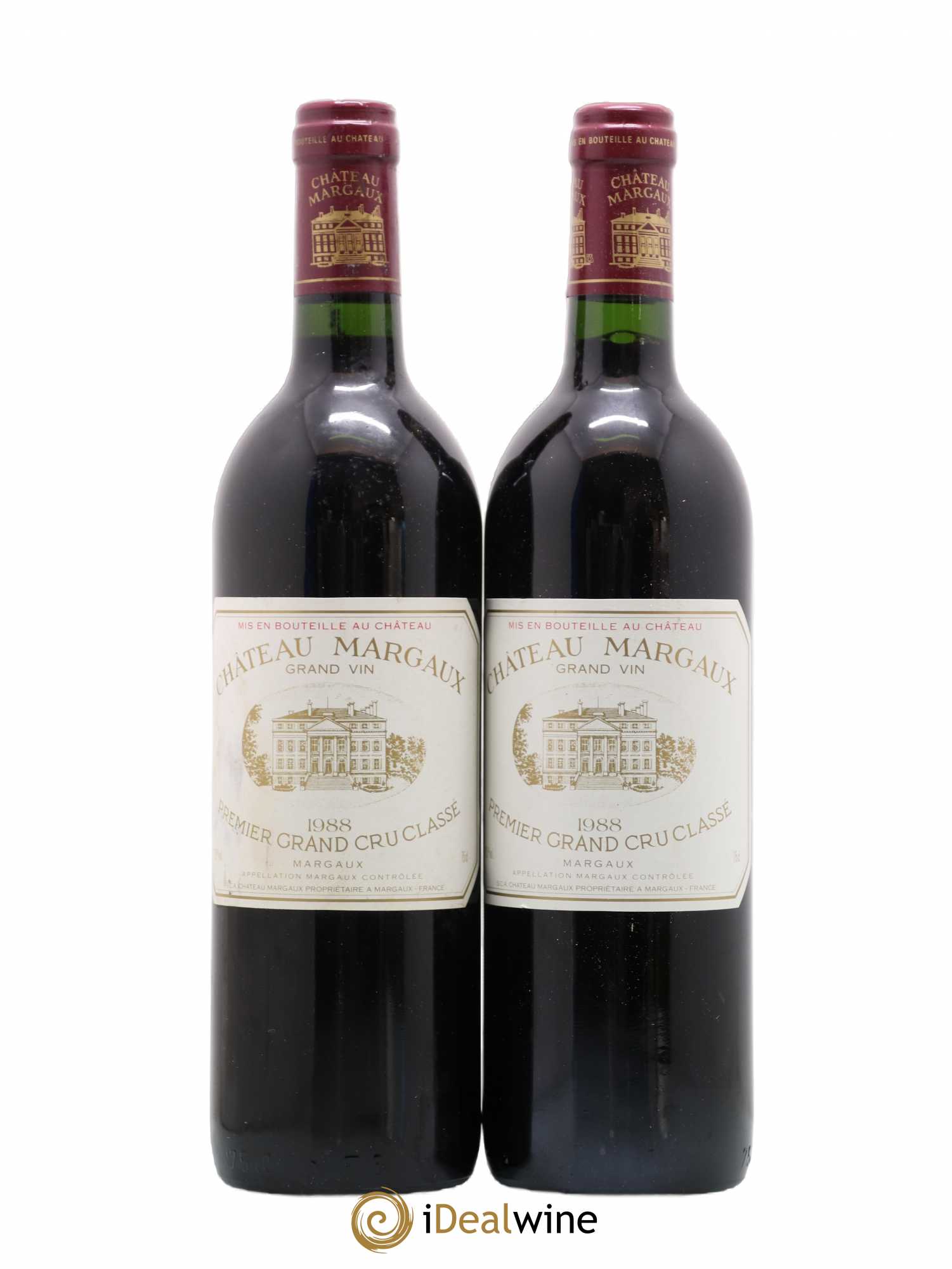 Château Margaux 1er Grand Cru Classé 1988 - Lot de 2 bouteilles - 0