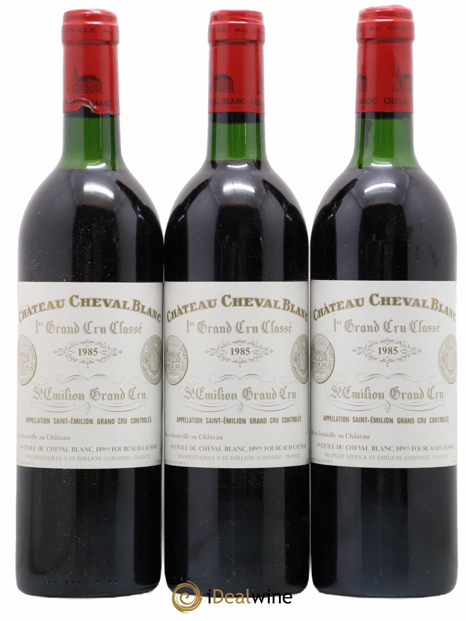 Château Cheval Blanc 1er Grand Cru Classé A 1985 - Lot de 3 bouteilles - 0