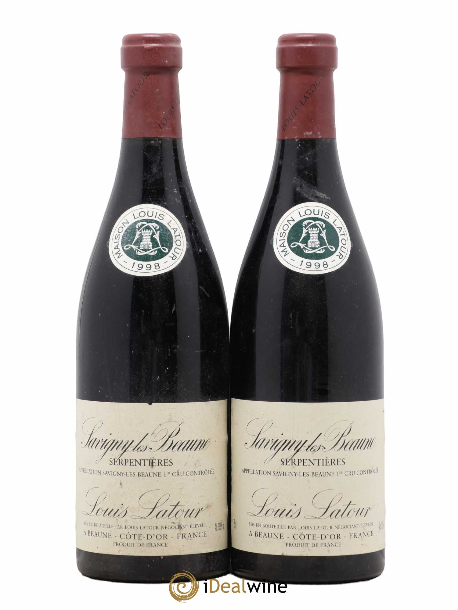 Savigny-lès-Beaune 1er Cru Les Serpentières Louis Latour 1998 - Posten von 2 Flaschen - 0