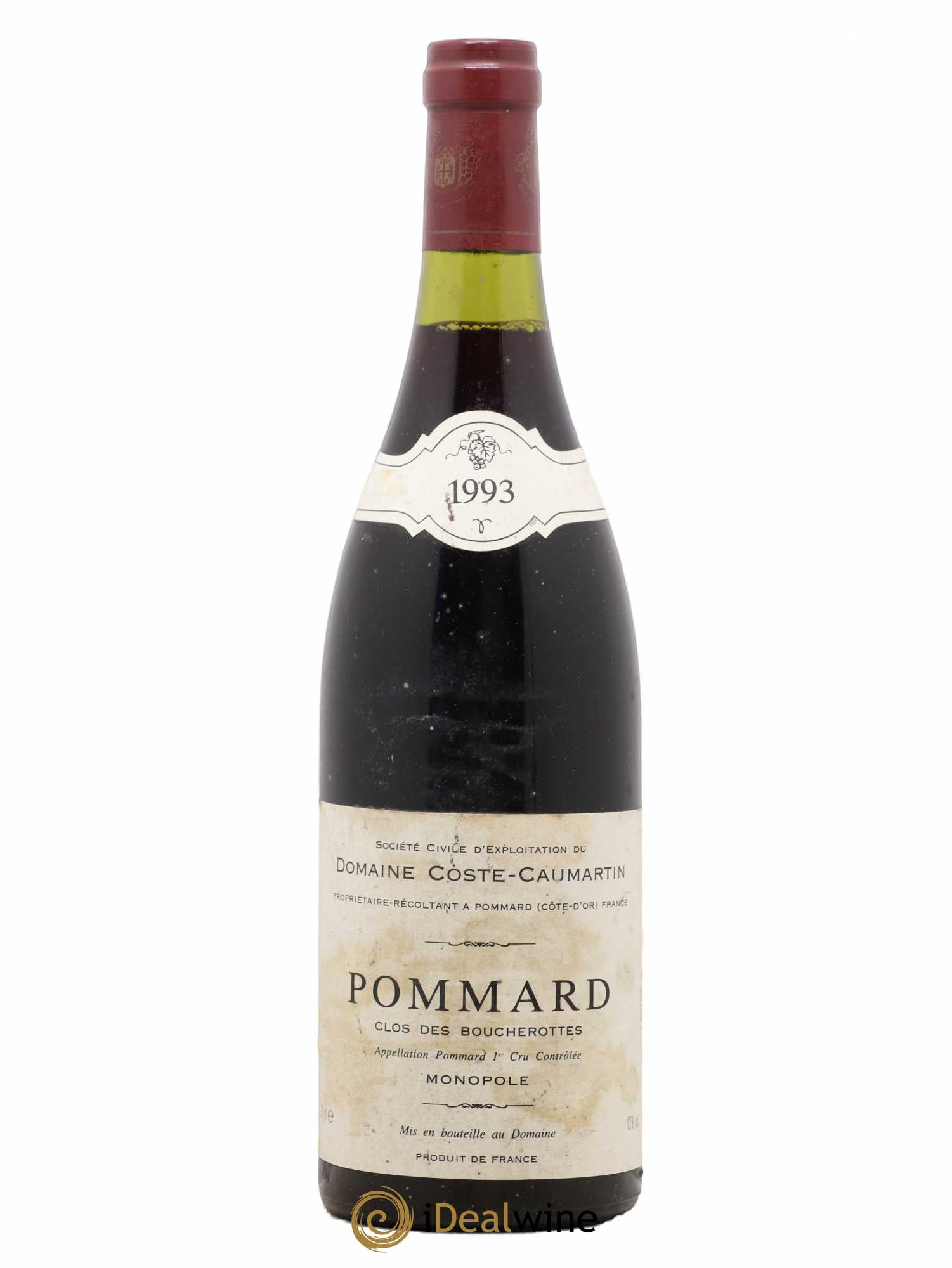 Pommard 1er Cru Clos des Boucherottes Domaine Coste-Caumartin 1993 - Posten von 1 Flasche - 0