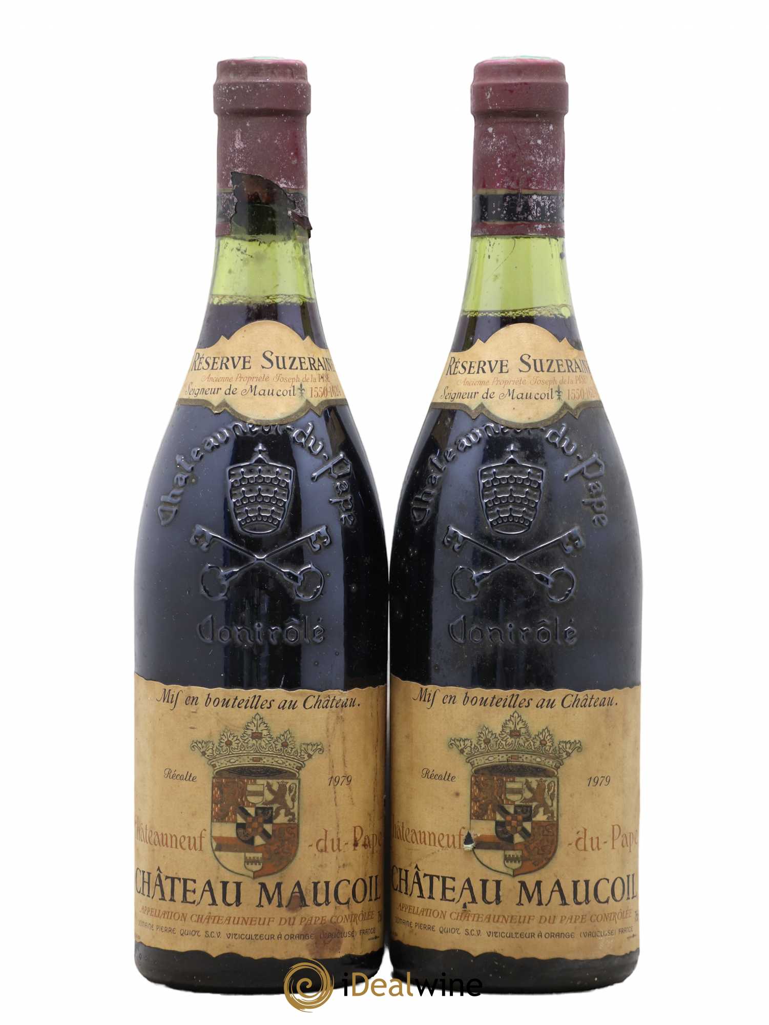 Châteauneuf-du-Pape Reserve Suzeraine Chateau Maucoil 1979 - Posten von 2 Flaschen - 0