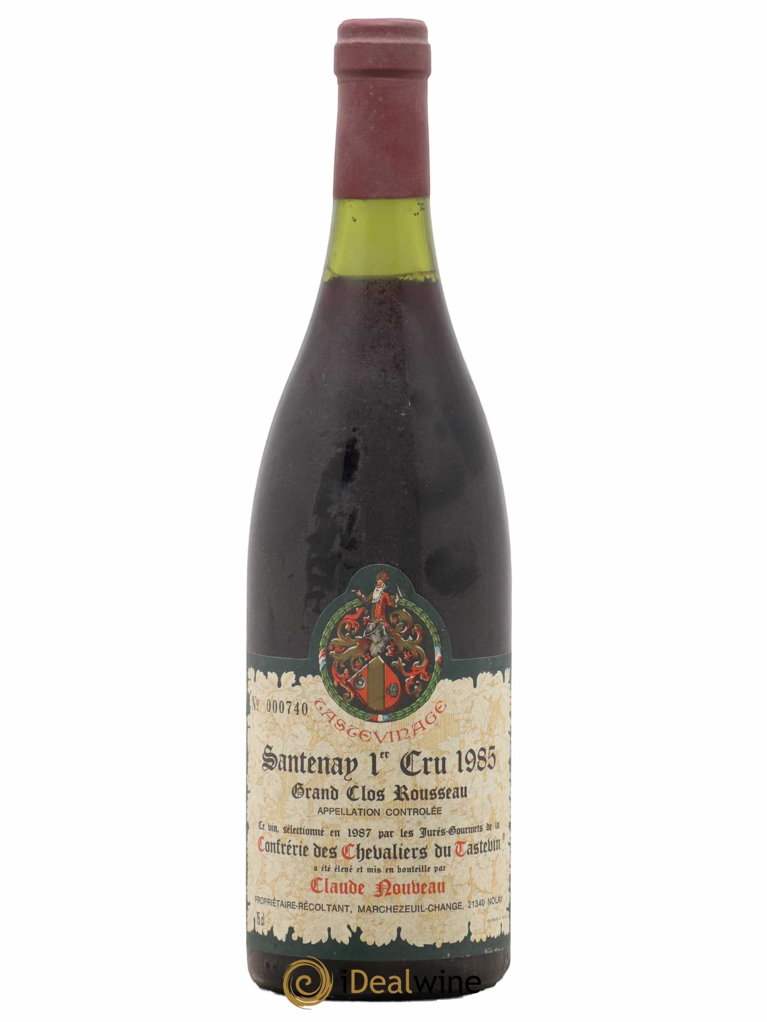 Santenay 1er Cru Grand Clos Rousseau Claude Nouveau 1985 - Lot de 1 bouteille - 0