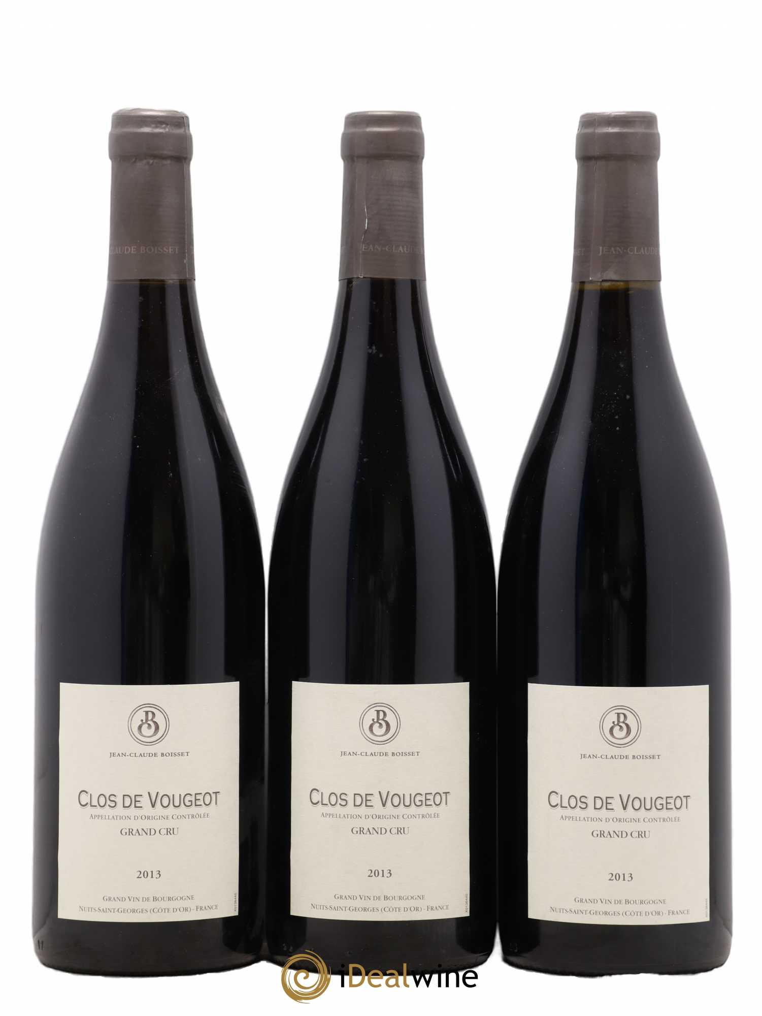 Clos de Vougeot Grand Cru Jean Claude Boisset (sans prix de réserve) 2013 - Posten von 3 Flaschen - 0