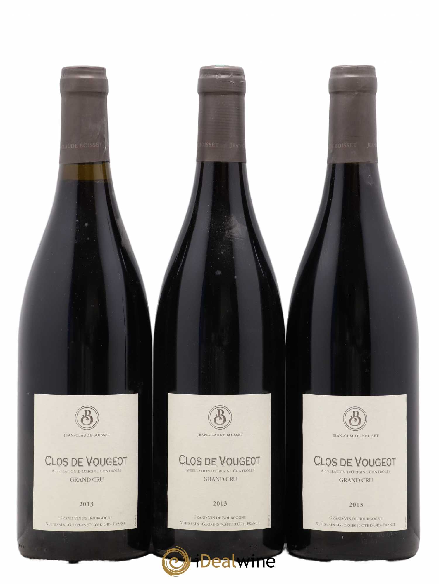 Clos de Vougeot Grand Cru Jean Claude Boisset 2013 - Posten von 3 Flaschen - 0