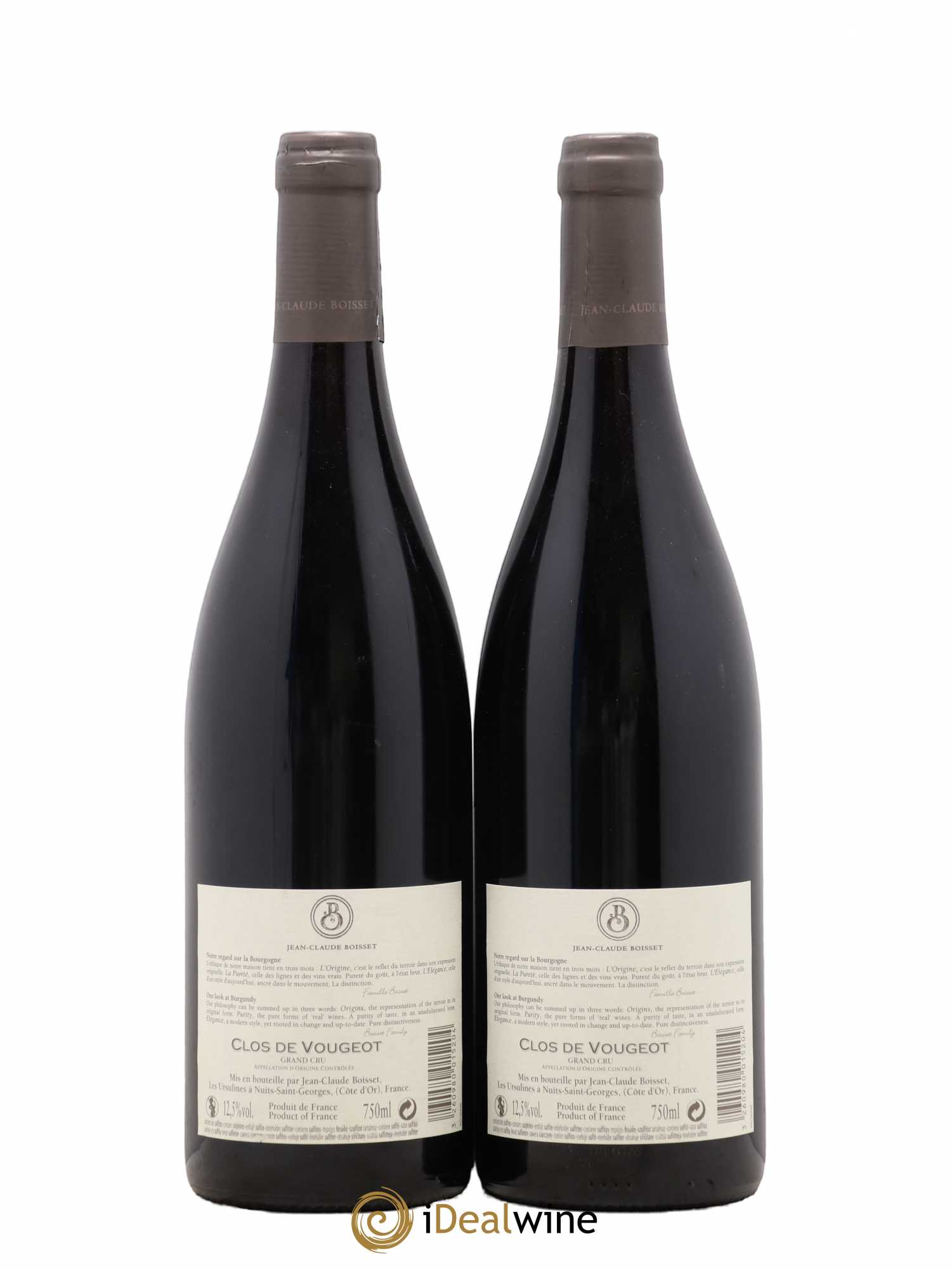 Clos de Vougeot Grand Cru Jean Claude Boisset (sans prix de réserve) 2013 - Posten von 2 Flaschen - 1