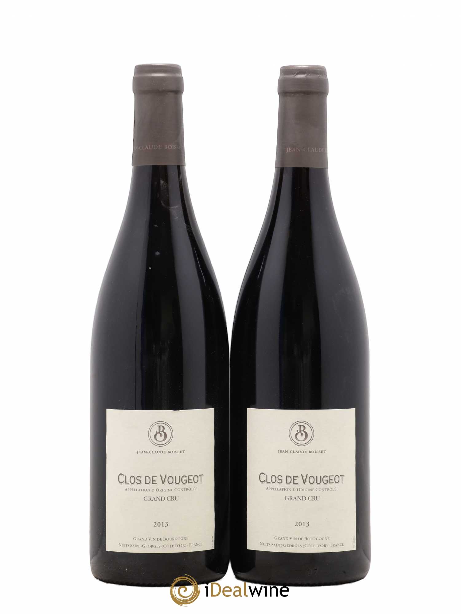 Clos de Vougeot Grand Cru Jean Claude Boisset (sans prix de réserve) 2013 - Posten von 2 Flaschen - 0