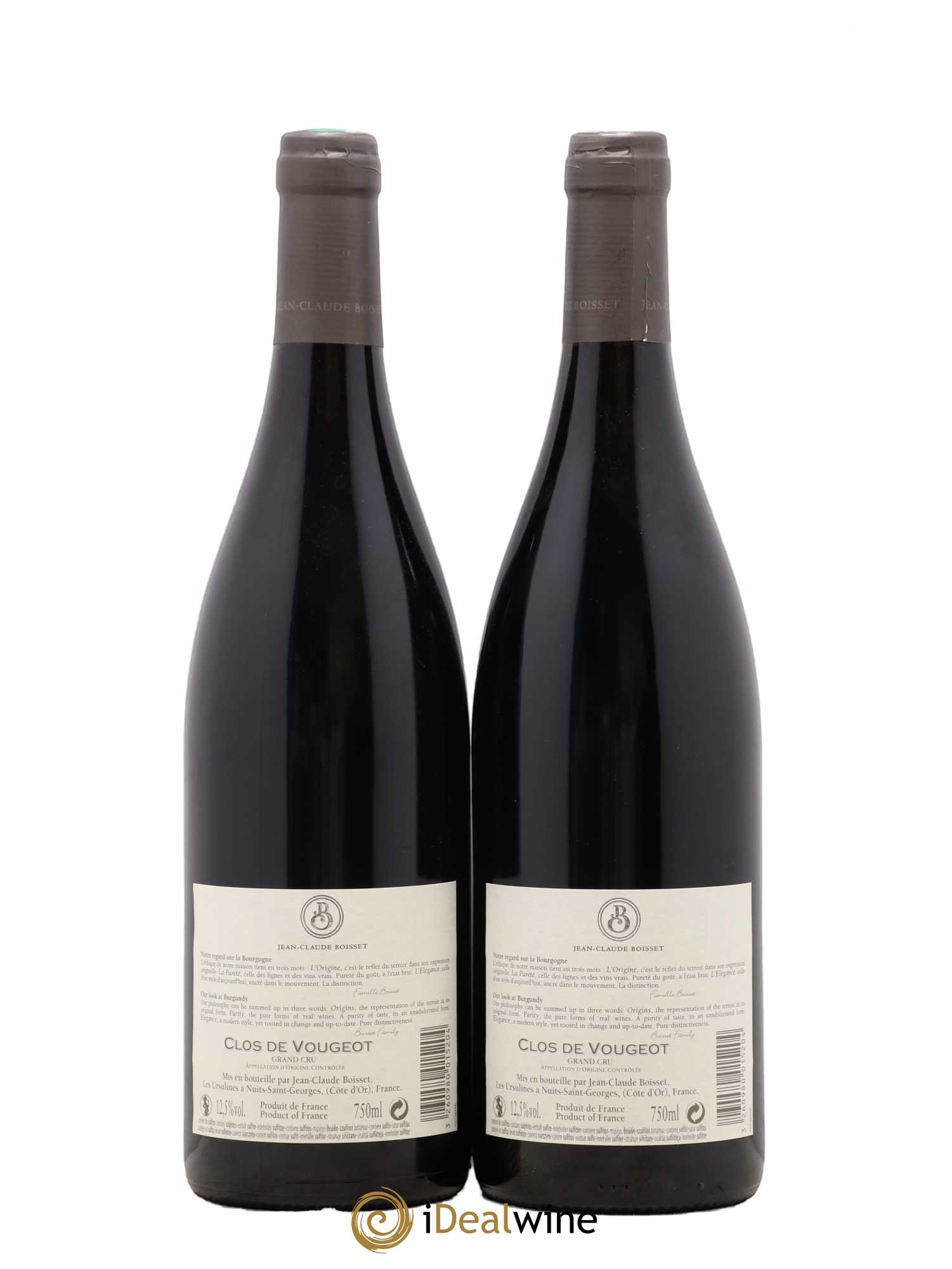Clos de Vougeot Grand Cru Jean Claude Boisset 2013 - Posten von 2 Flaschen - 1