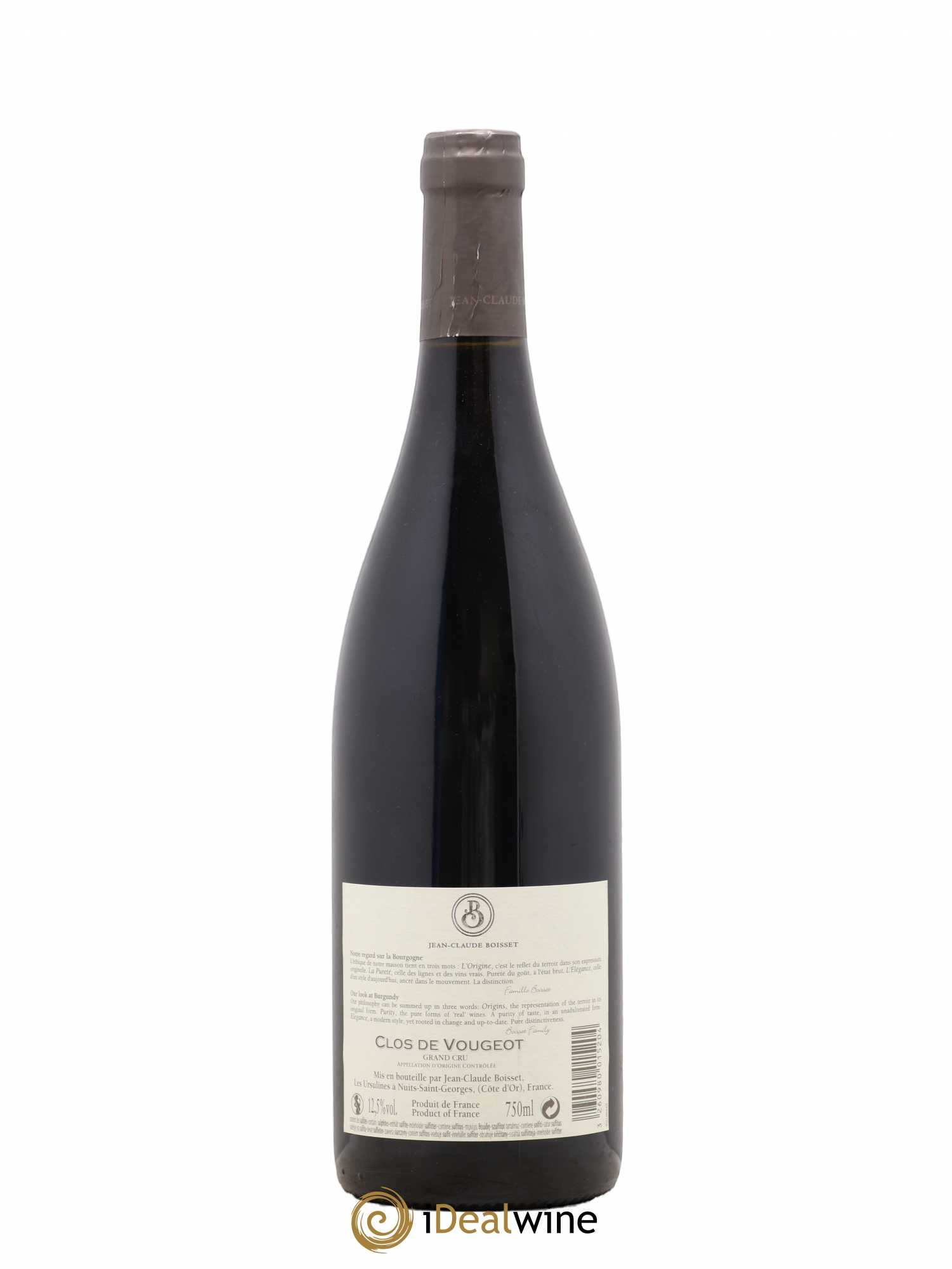 Clos de Vougeot Grand Cru Jean Claude Boisset (sans prix de réserve) 2013 - Posten von 1 Flasche - 1