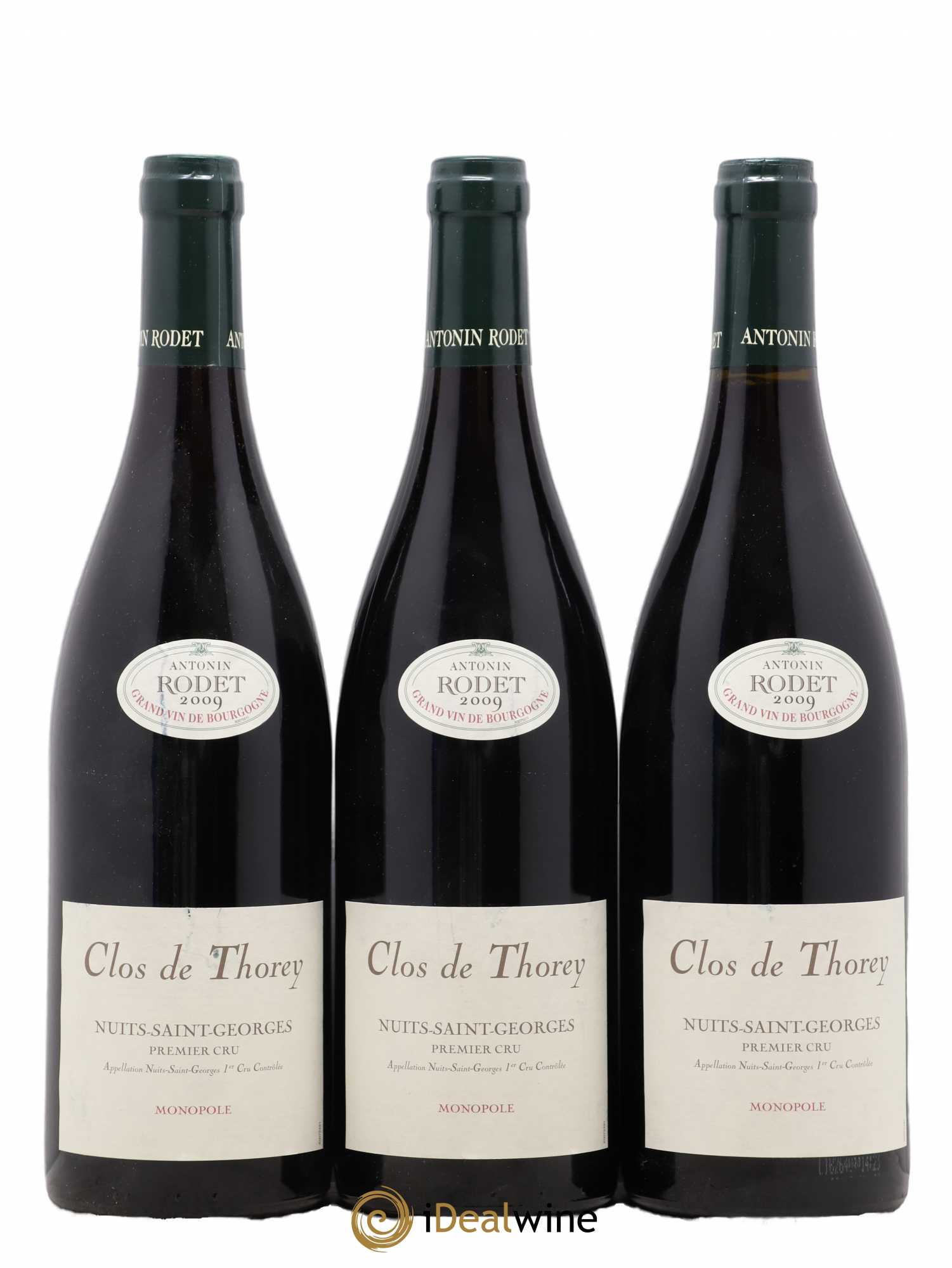 Nuits-Saint-Georges 1er Cru Clos De Thorey Monopole Antonin Rodet 2009 - Posten von 3 Flaschen - 0