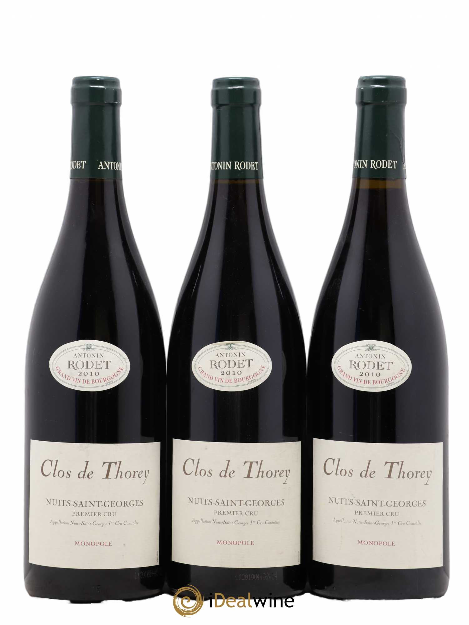 Nuits-Saint-Georges 1er Cru Clos De Thorey Antonin Rodet 2010 - Posten von 3 Flaschen - 0