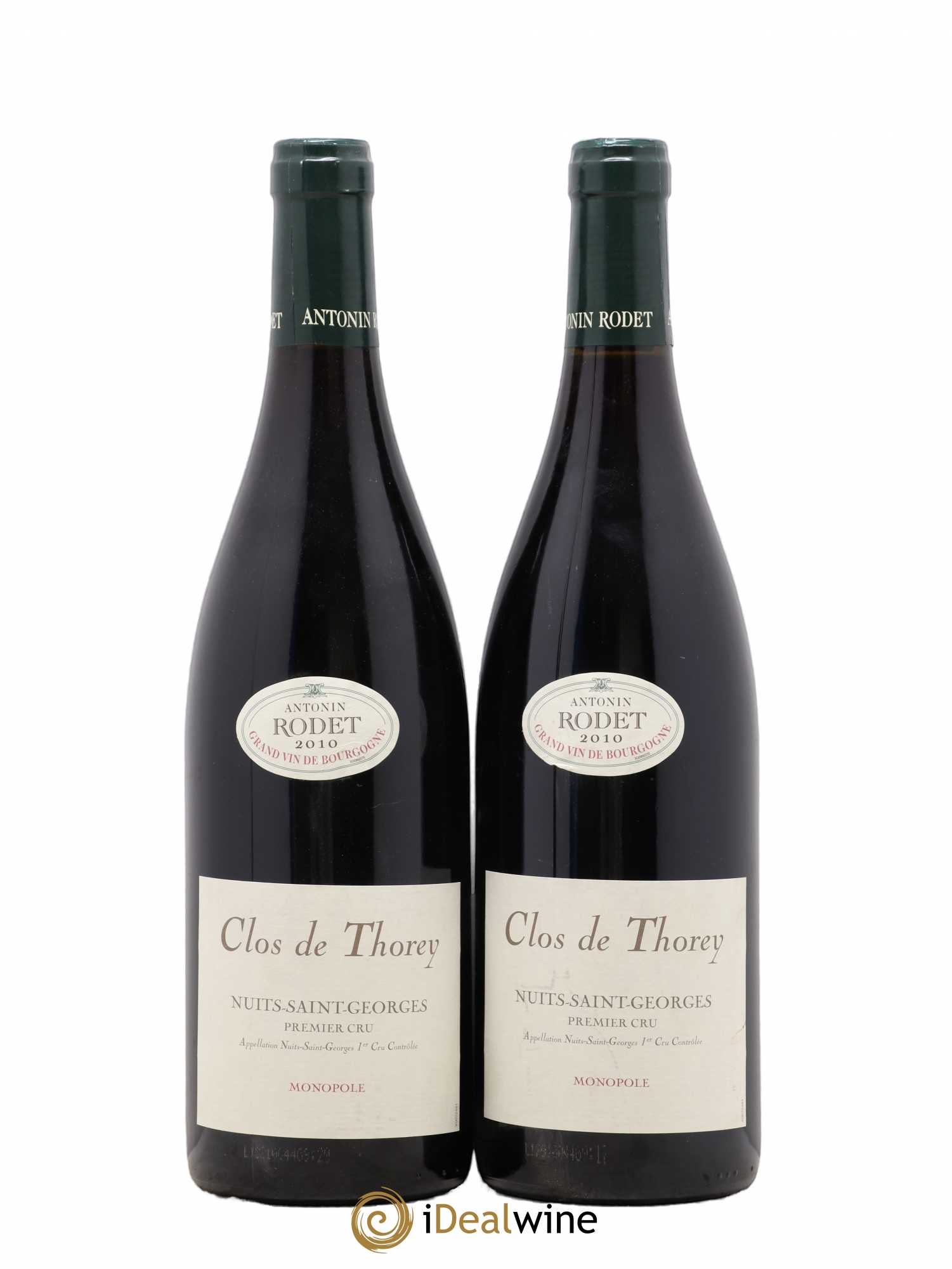 Nuits-Saint-Georges 1er Cru Clos De Thorey Antonin Rodet 2010 - Posten von 2 Flaschen - 0