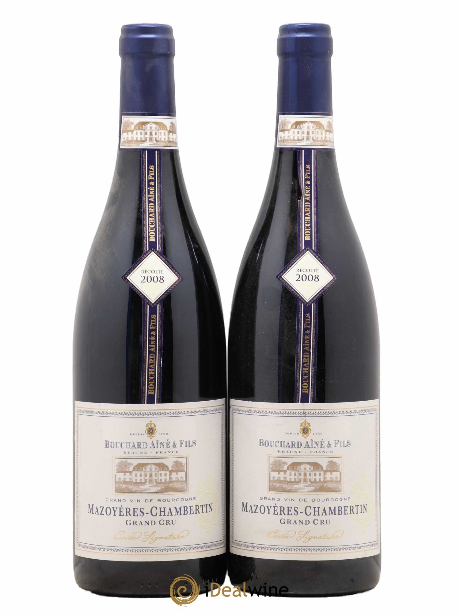Mazoyères-Chambertin Grand Cru Bouchard Aîne & Fils (sans prix de réserve) 2008 - Posten von 2 Flaschen - 0