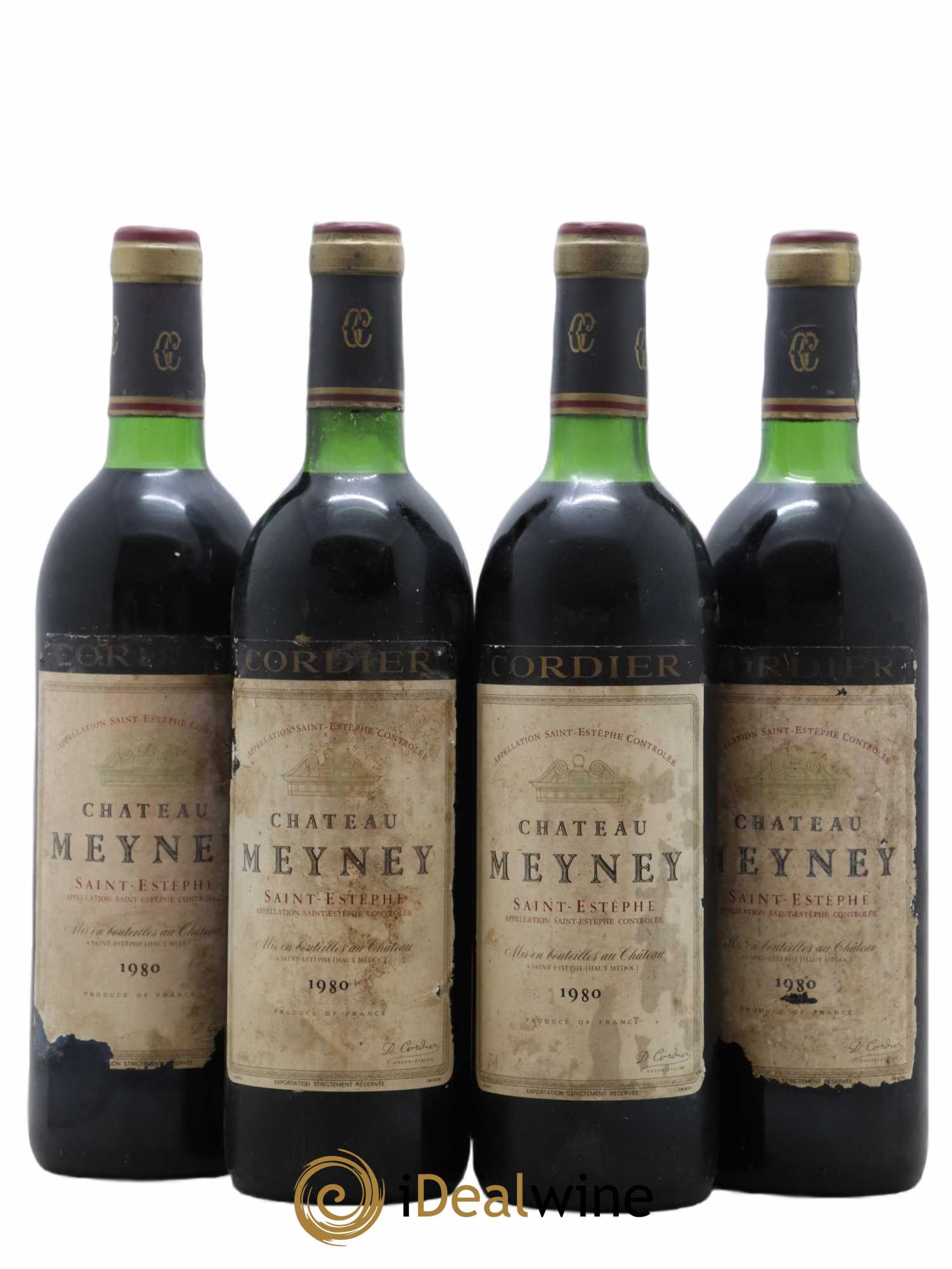Château Meyney 1980 - Lot de 4 bouteilles - 0