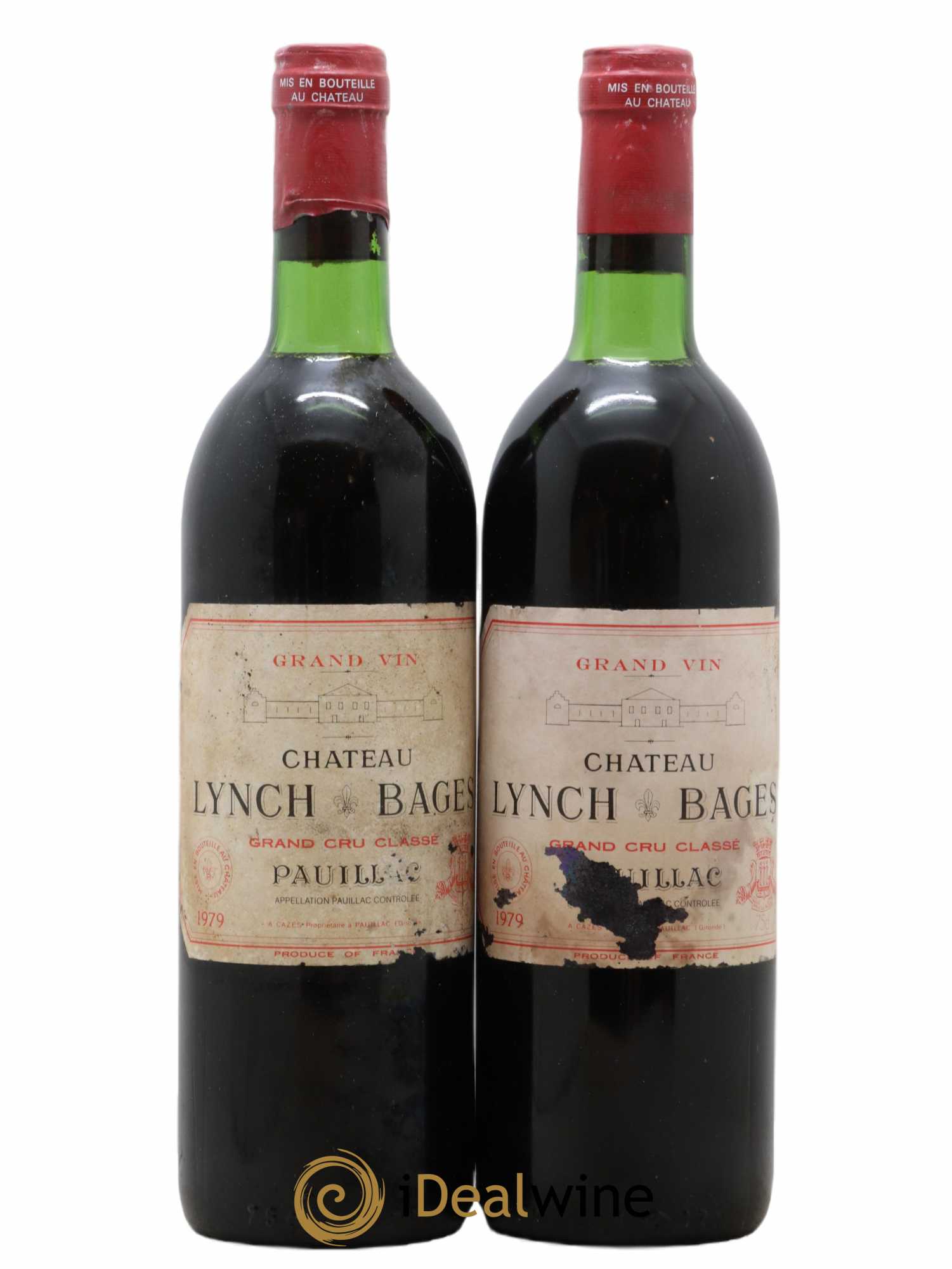 Château Lynch Bages 5ème Grand Cru Classé 1979 - Lot de 2 bouteilles - 0